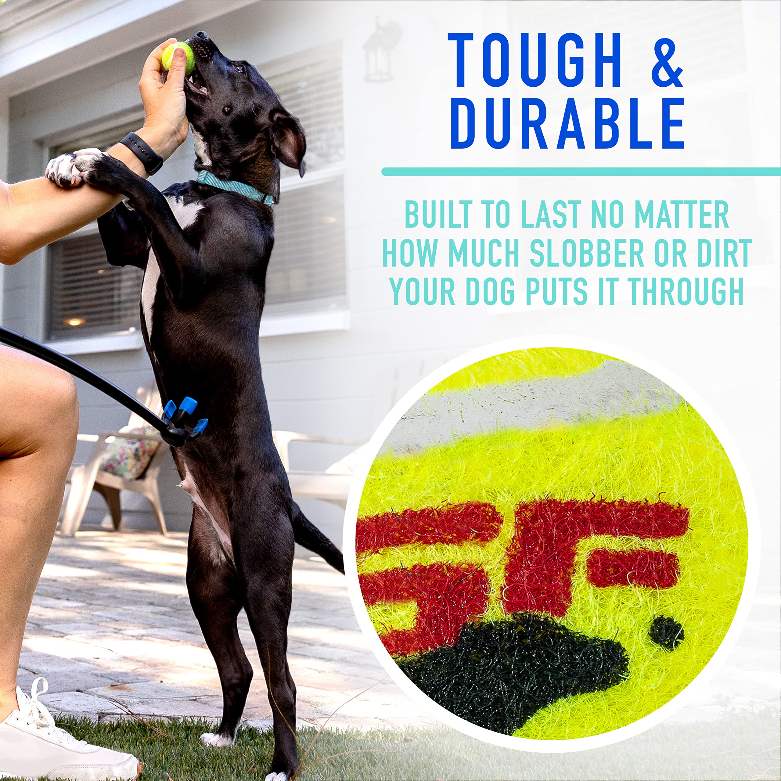 Franklin Pet Supply Tennis Ball Launcher for Dogs - Durable, Blue/Black, Model 90100Z, Perfect for Large & Small Dogs