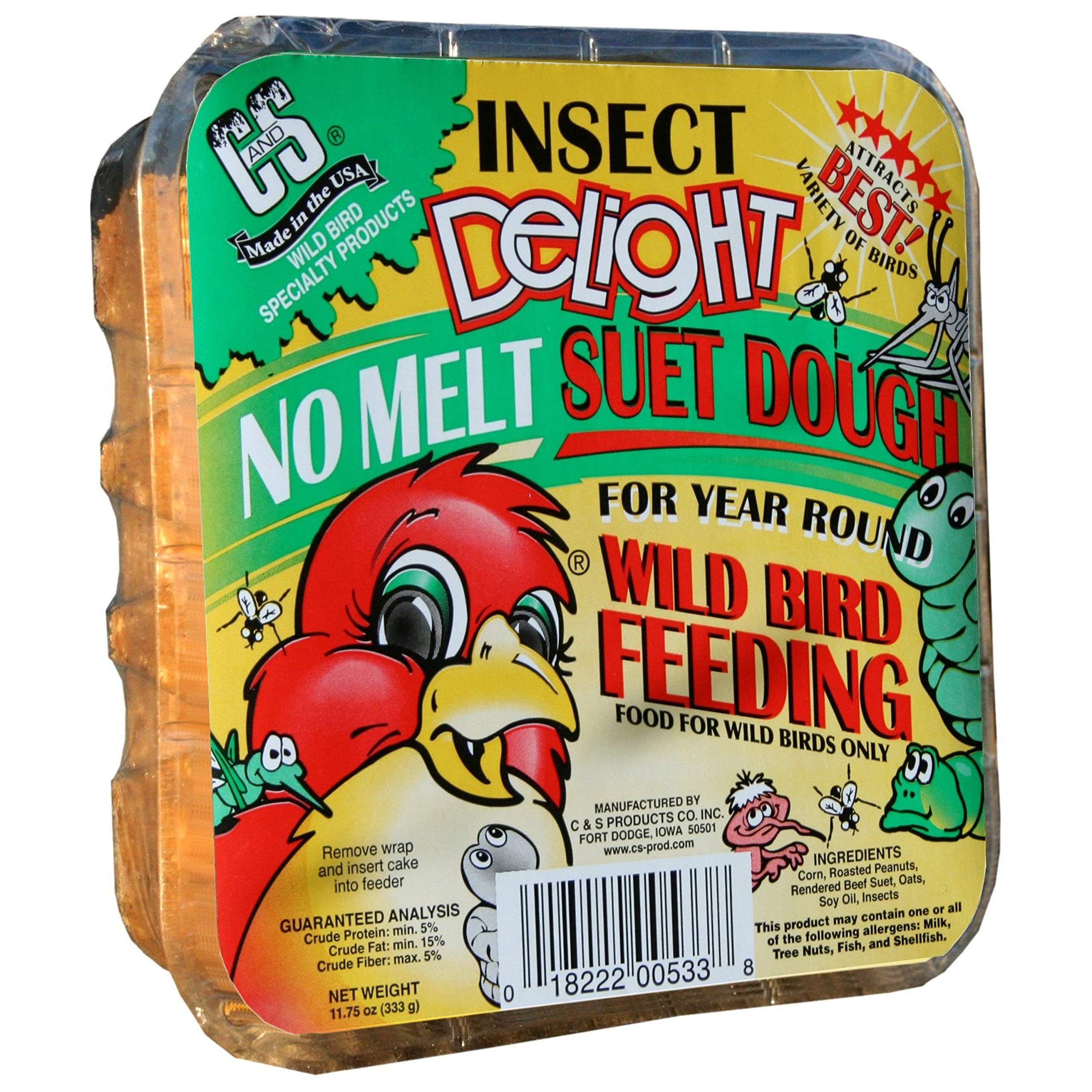 C&S Insect Delight No Melt Suet Dough, 12/pack 11.75 Ounces