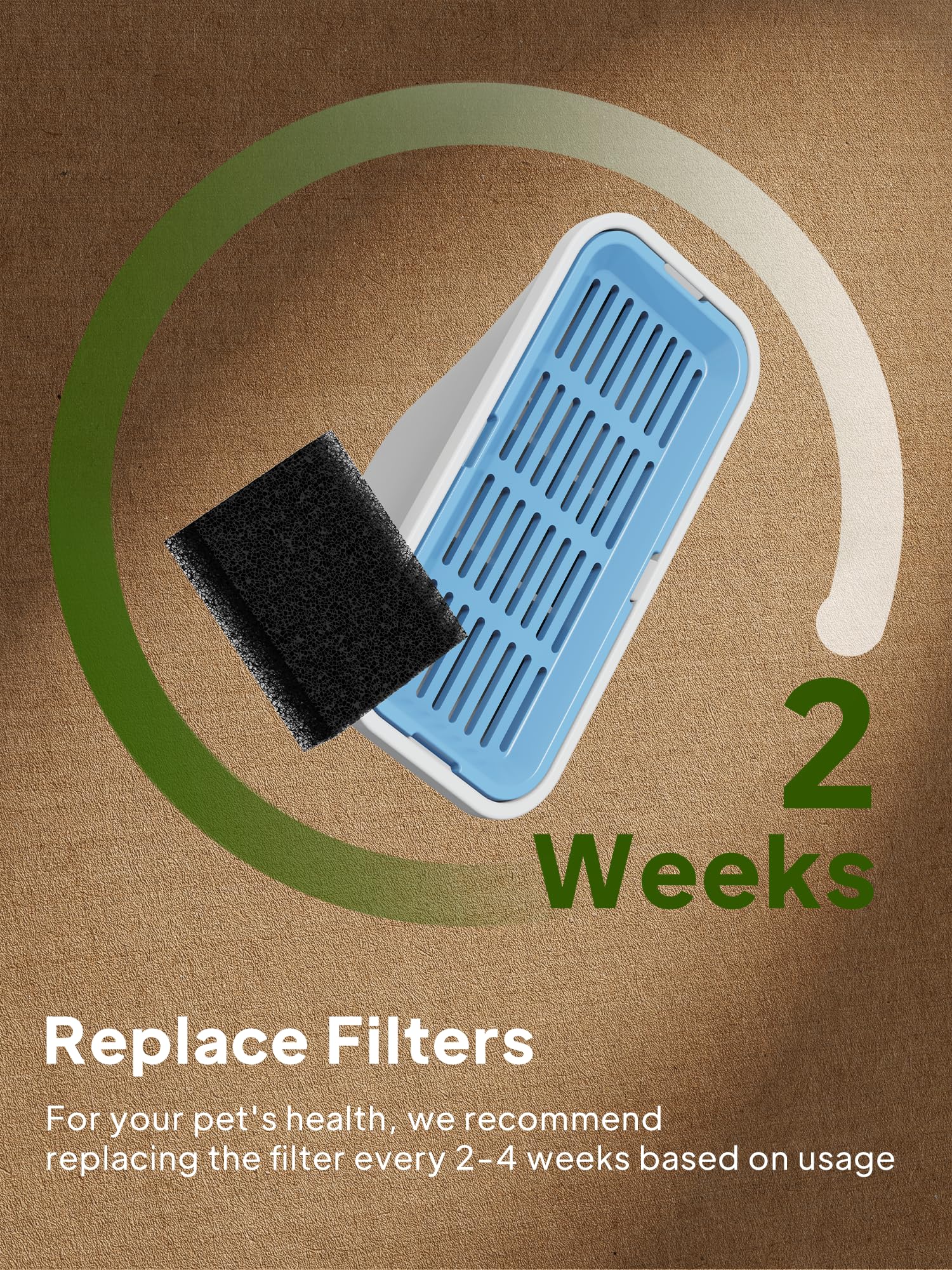 Replacement Cat Water Fountain Filters, 9 Filters And 9 Pre-Filter Sponges For 108Oz/3.2L Stainless Steel Pet Water Fountain 309