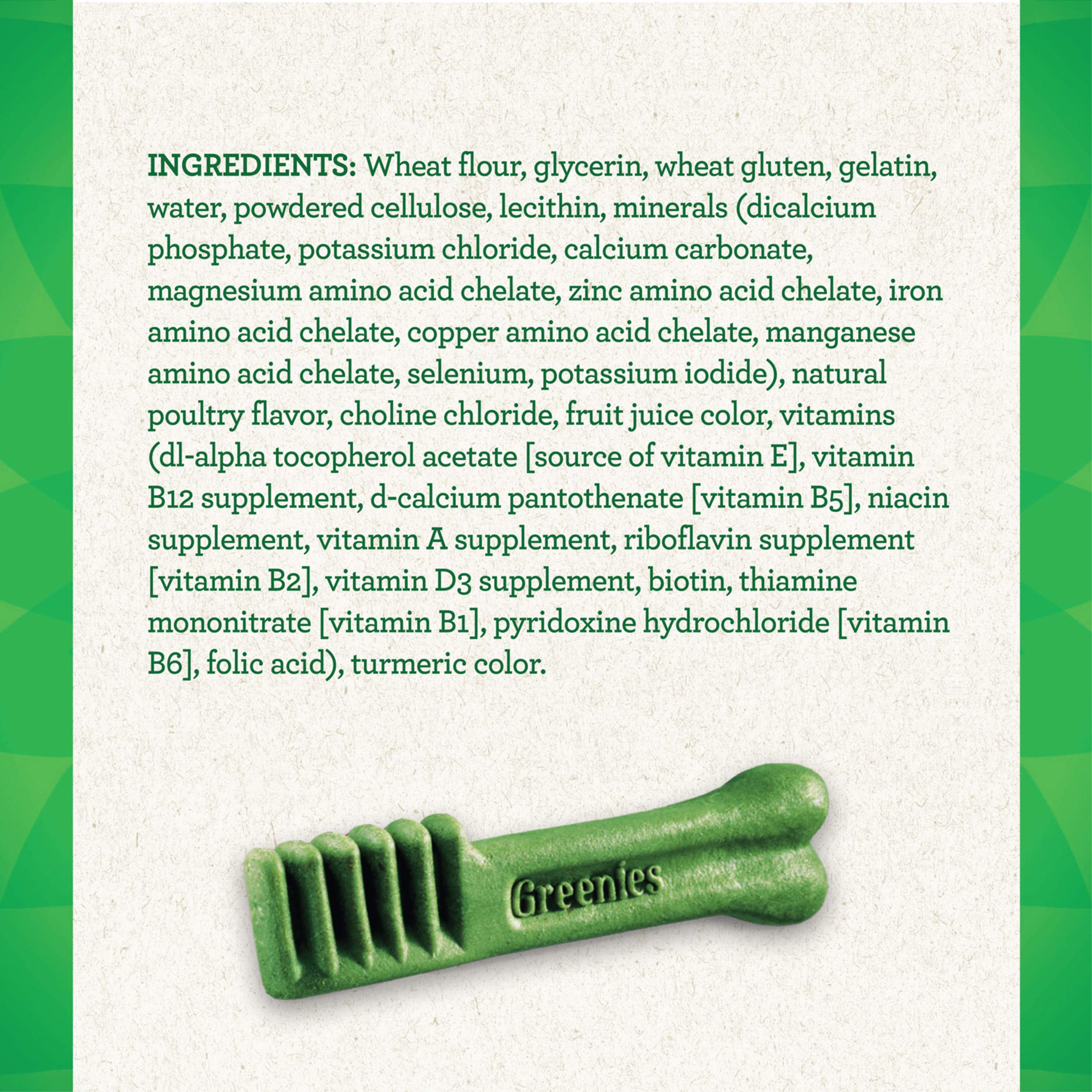 Greenies Original Teenie Natural Dental Care Dog Treats, 3 oz. Pouch (11 Treats)