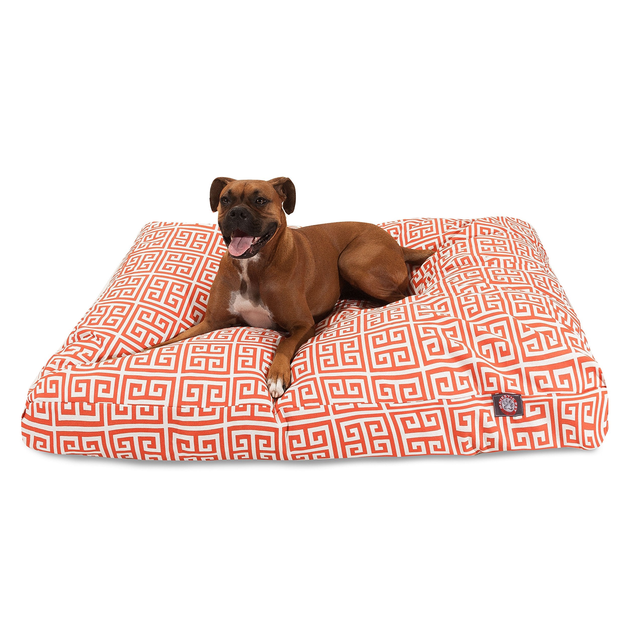 Majestic Pet Towers Rectangle Pet Bed - Orange - Large