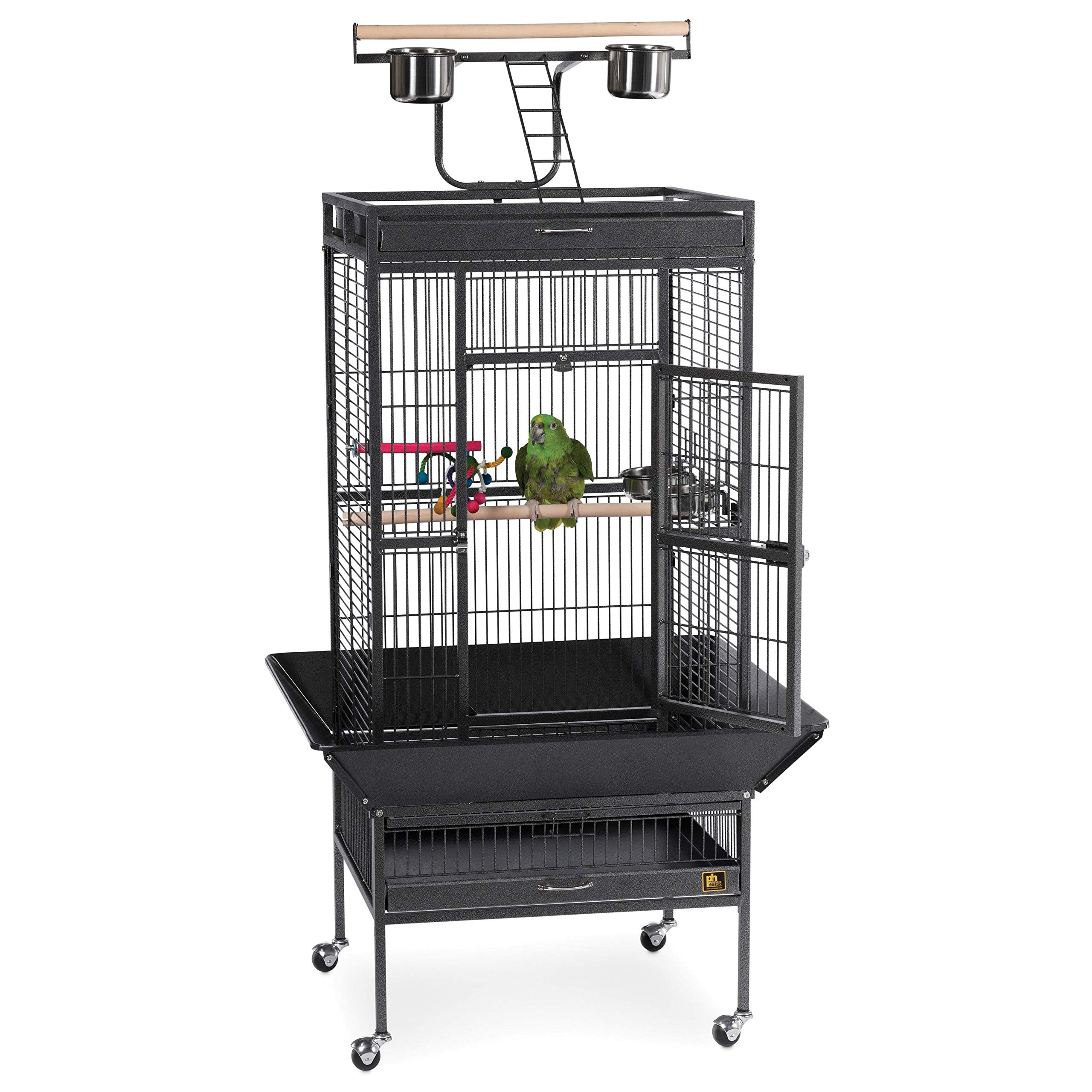Prevue Pet Products Wrought Iron Select Bird Cage 3152 Black Hammertone