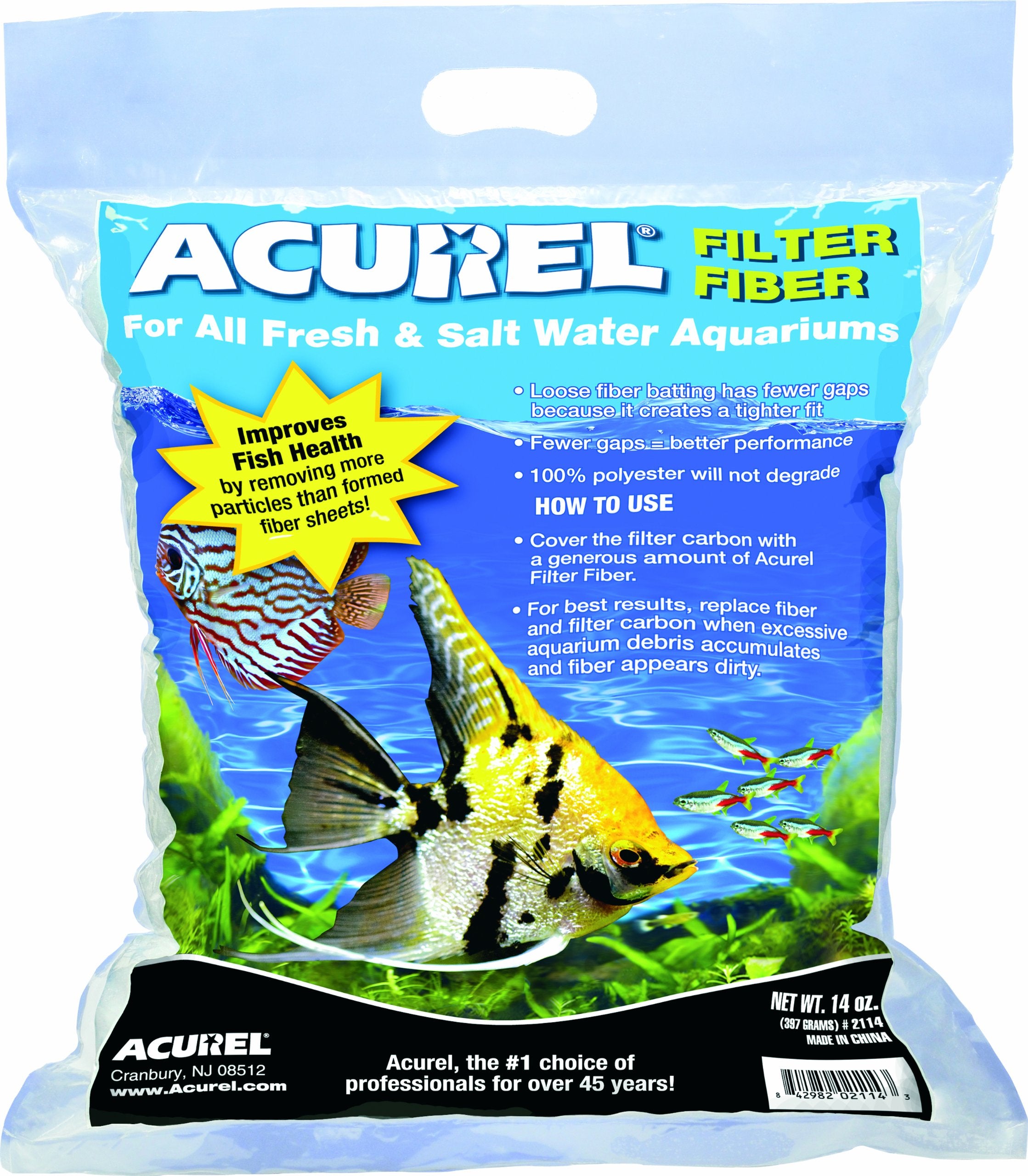 Acurel Llc 100-Percent Polyester Filter Fiber, 14-Ounce