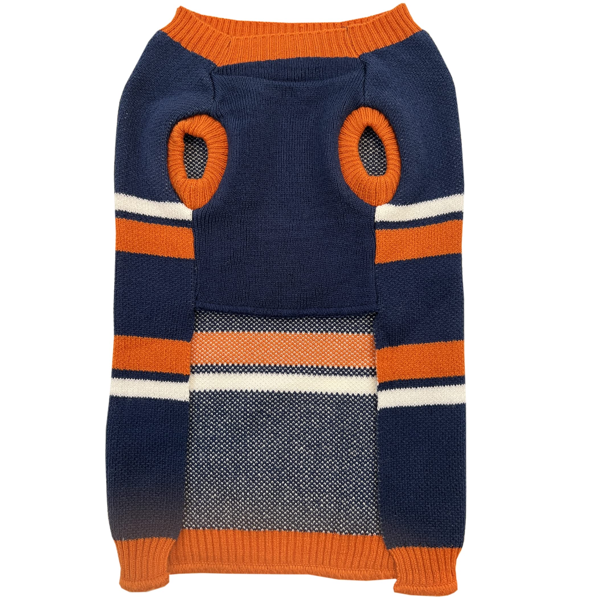 Pets First NCAA Auburn Tigers Dog Sweater, Size Small. Warm and Cozy Knit Pet Sweater with NCAA Team Logo, Best Puppy Sweater fo