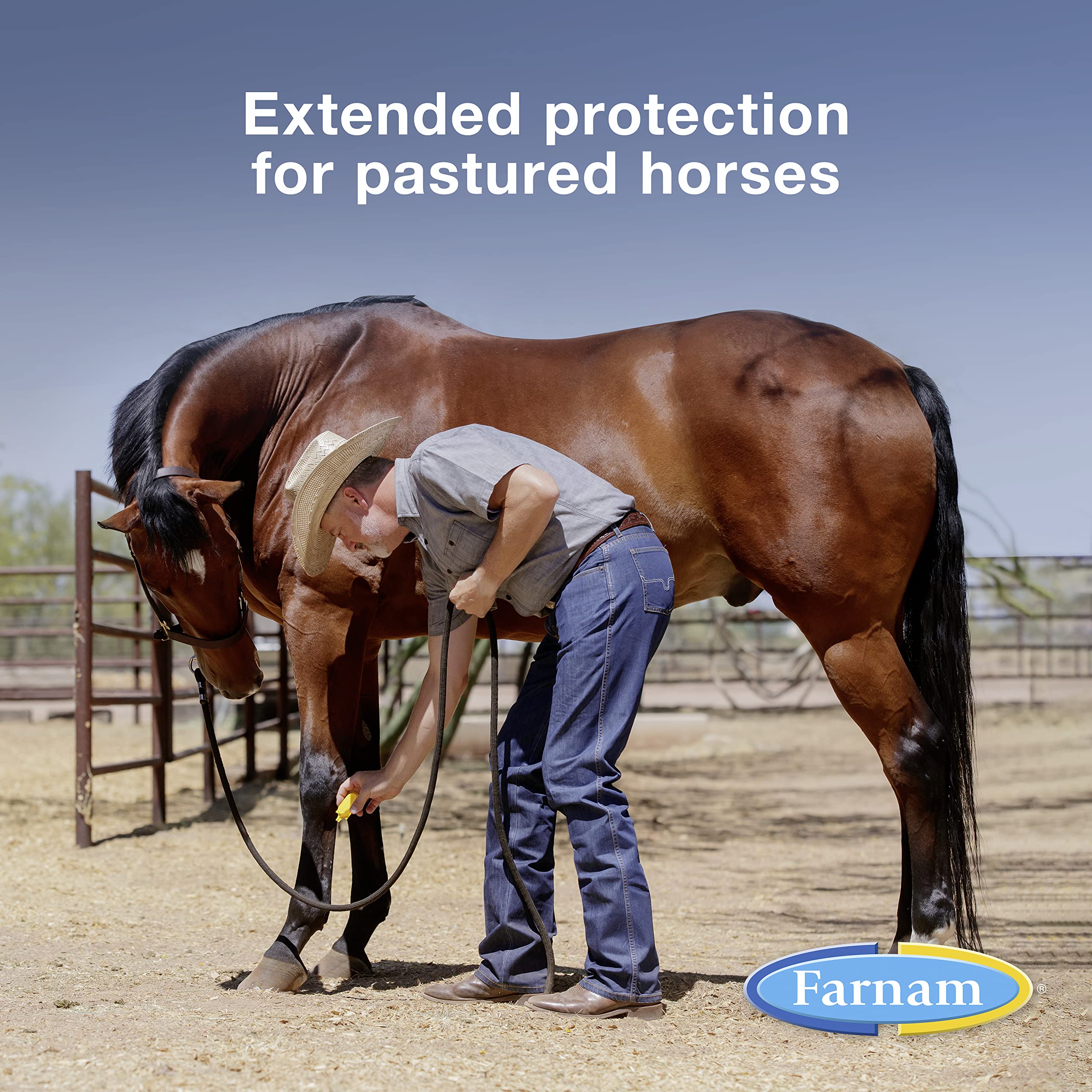Farnam Equi-Spot, Horse Fly Control, Long-lasting Protection, 6 Applications, 12-Week Supply for One Horse