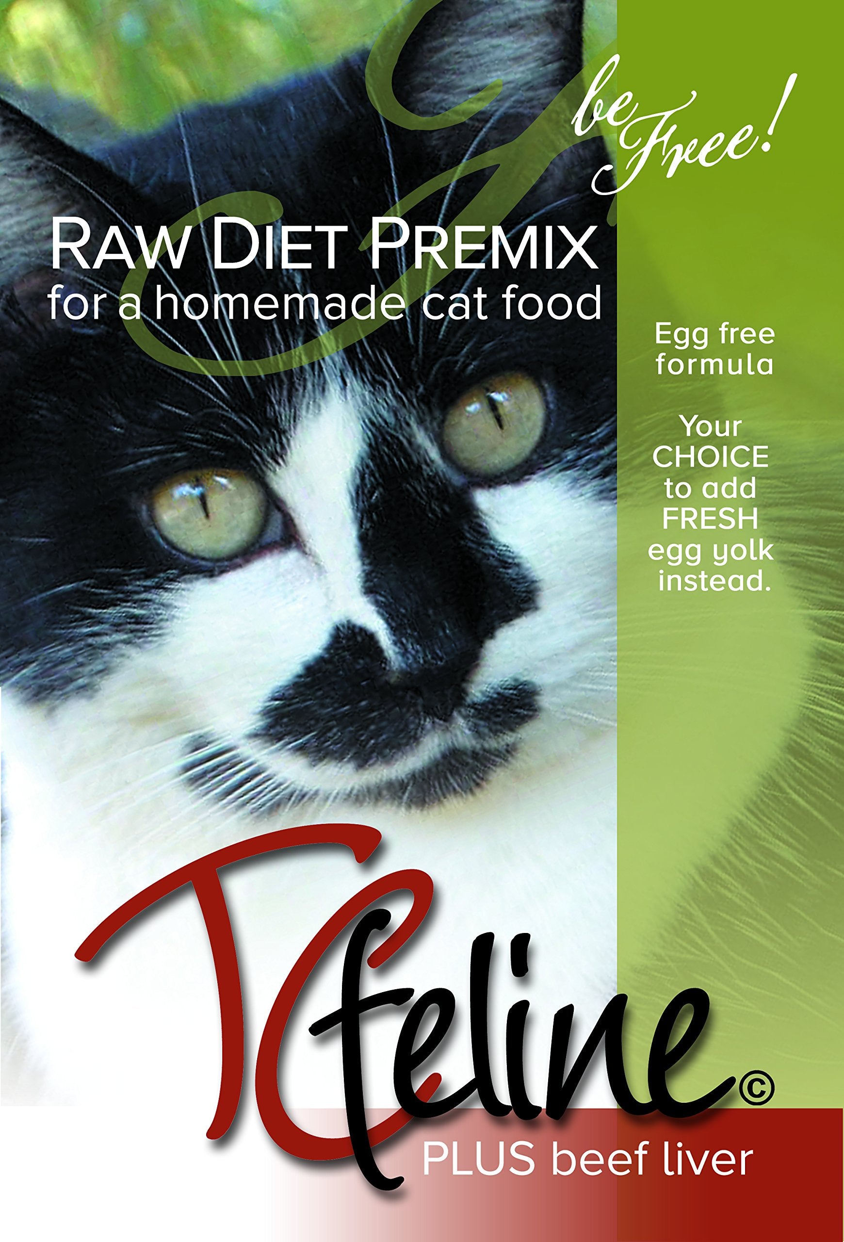TCfeline RAW Cat Food Premix/Supplement to Make a Homemade, All Natural, Grain Free, Holistic Diet - with Beef Liver (Trial 4.2