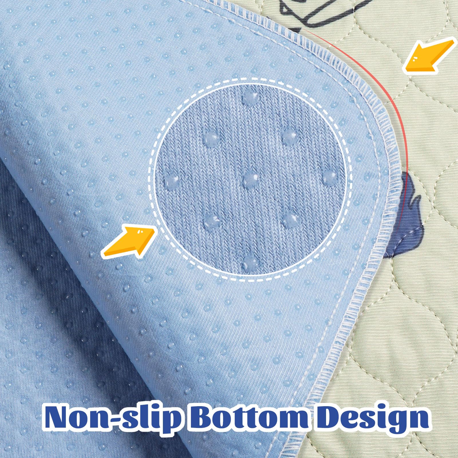 Baodan Washable Pee Pads For Dogs Waterproof, 2 Pack 36X72 Reusable Puppy Pads Super Absorbent, Non-Slip Dog Pee Pads For Dog Pl