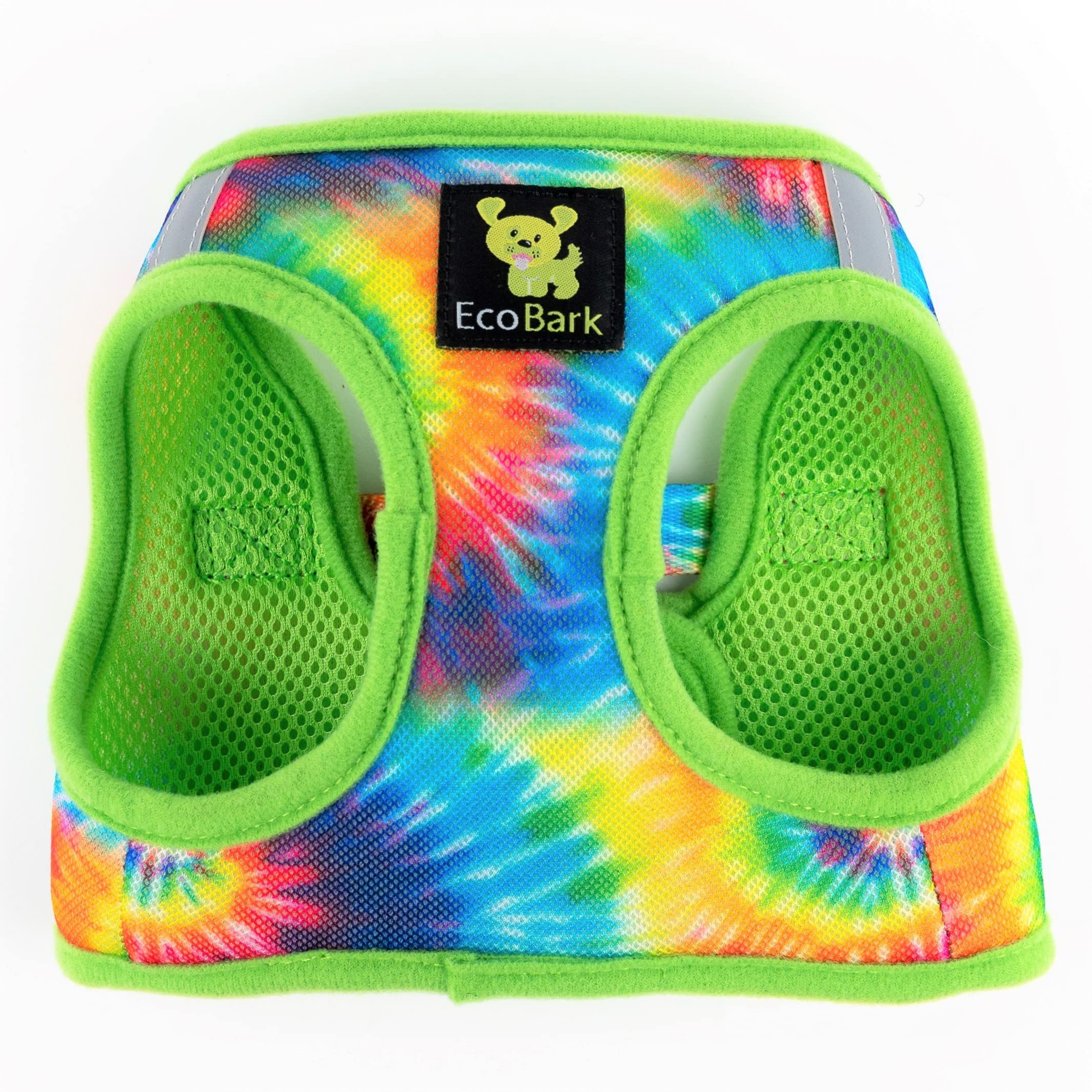 EcoBark Step in Dog Harness - Soft Mesh Dog Vest Harnesses - Reflective Adjustable No Pull and No Choke Halter - Comfort Padded