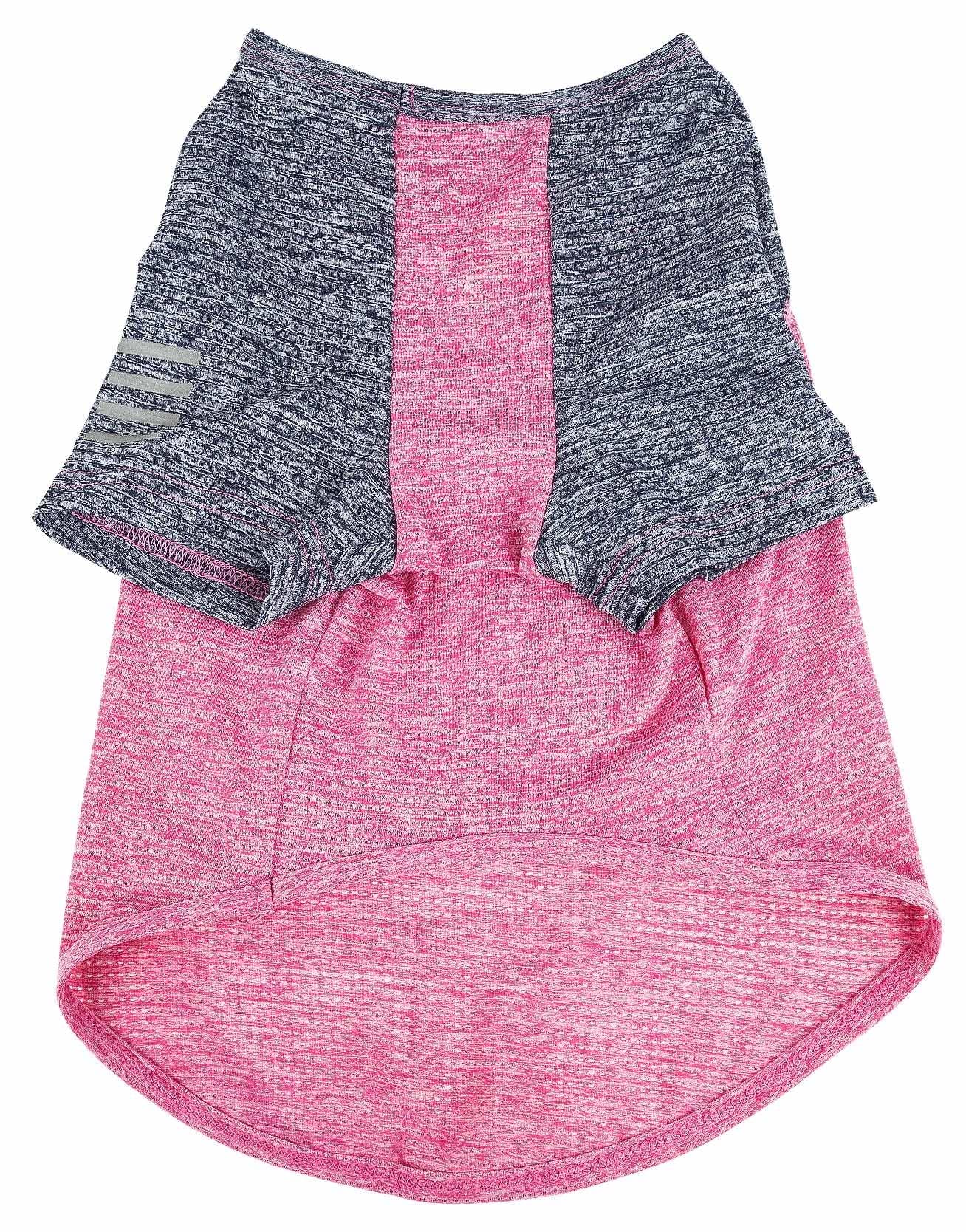 Pet Life ® Active 'Hybreed' 4-Way Stretch Two-Toned Performance Dog T-Shirt Medium