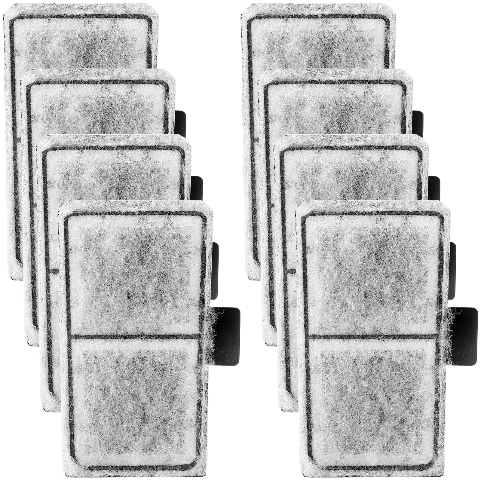 AQQA 8 Pack Aquarium Filter cartridge Replacement Fish Tank Filter cartridge Aquarium Internal Filter (Medium)