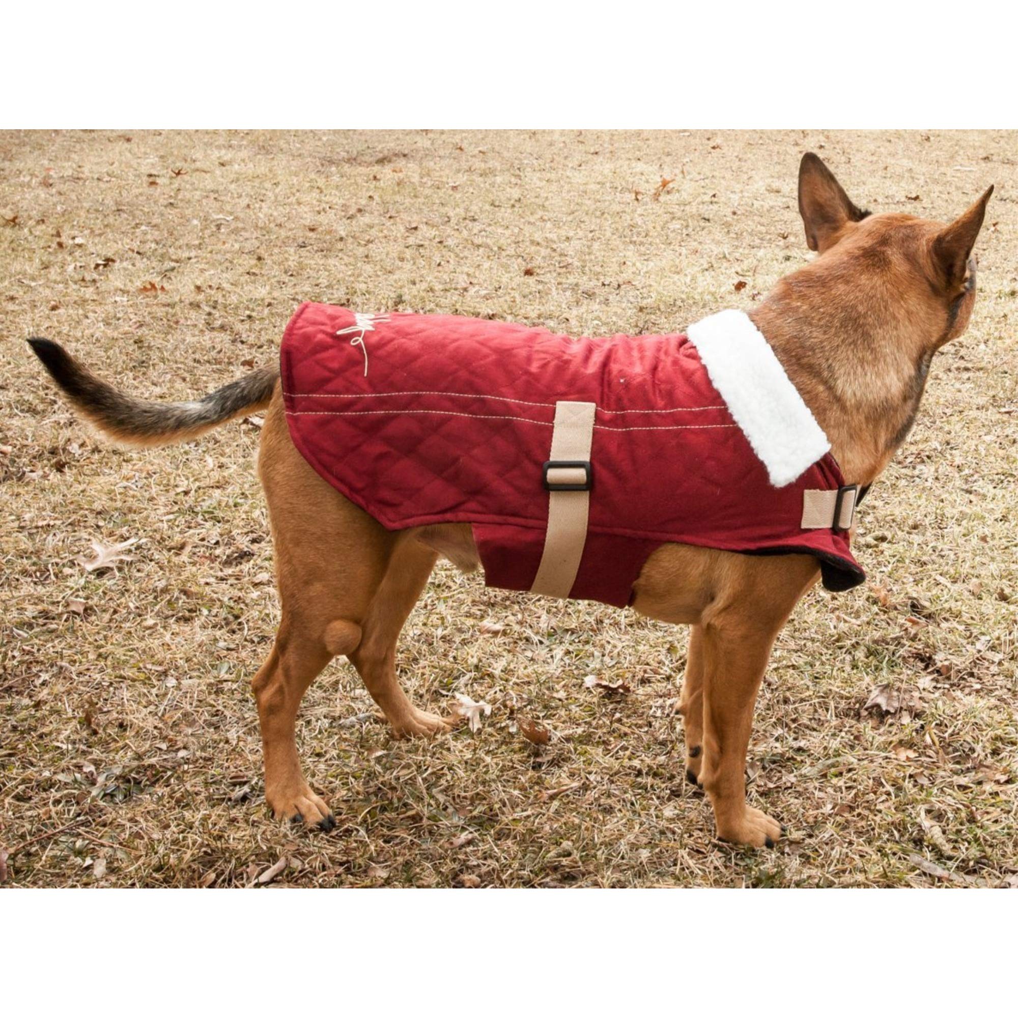 Touchdog 'Sherpa-Bark' Original Designer Fashion Pet Dog Coat Jacket, Medium, Dark Pink