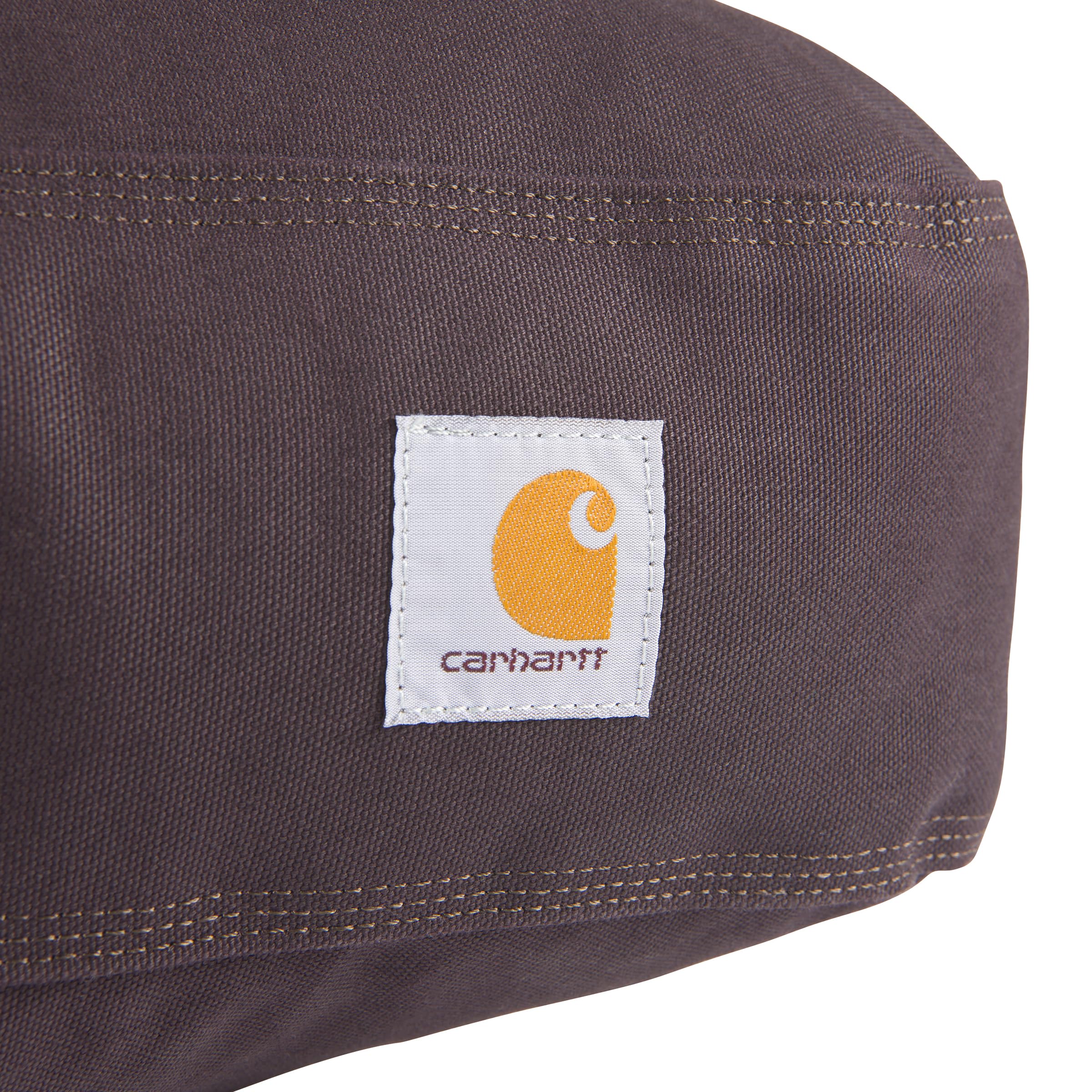Carhartt Durable Canvas Pet Bed, Water Resistant Firm Duck Dog Bed, Deep Wine, Medium