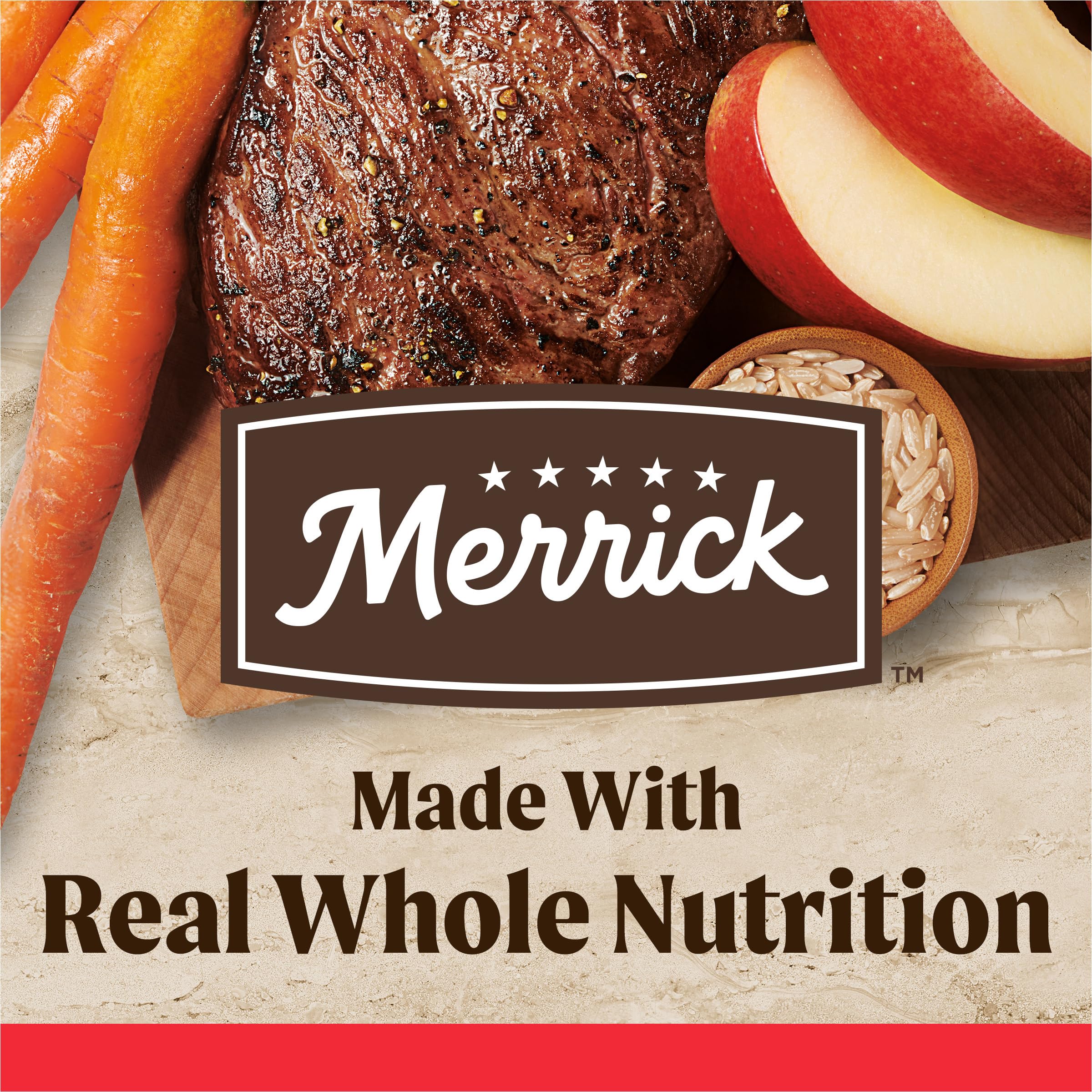 Merrick Healthy Grains Premium Adult Dry Dog Food, Wholesome and Natural Kibble with Beef and Brown Rice - 33.0 lb. Bag