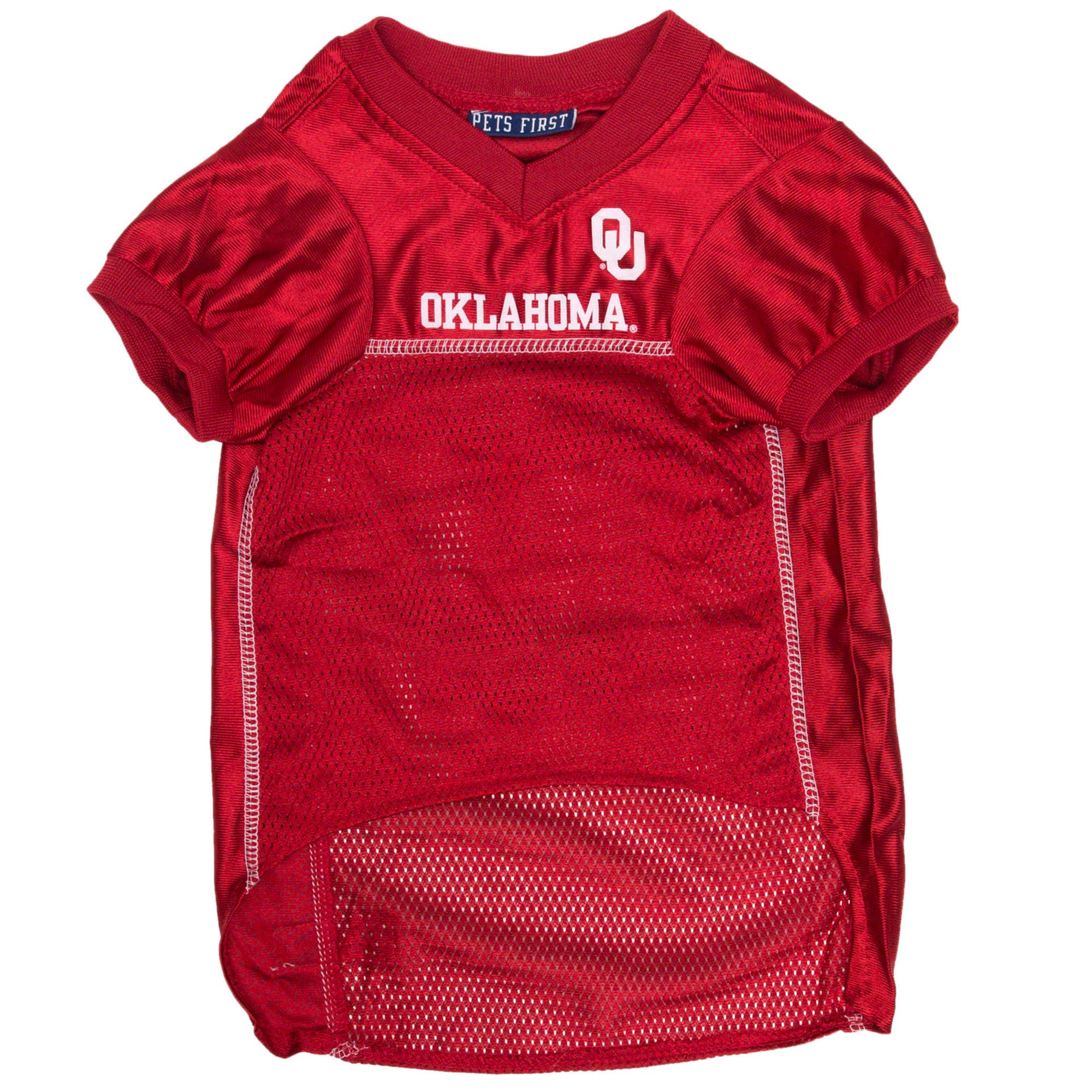 Pets First NCAA College Oklahoma Sooners Mesh Jersey for DOGS & CATS, XX-Large. Licensed Dog Jersey with your Favorite Football/