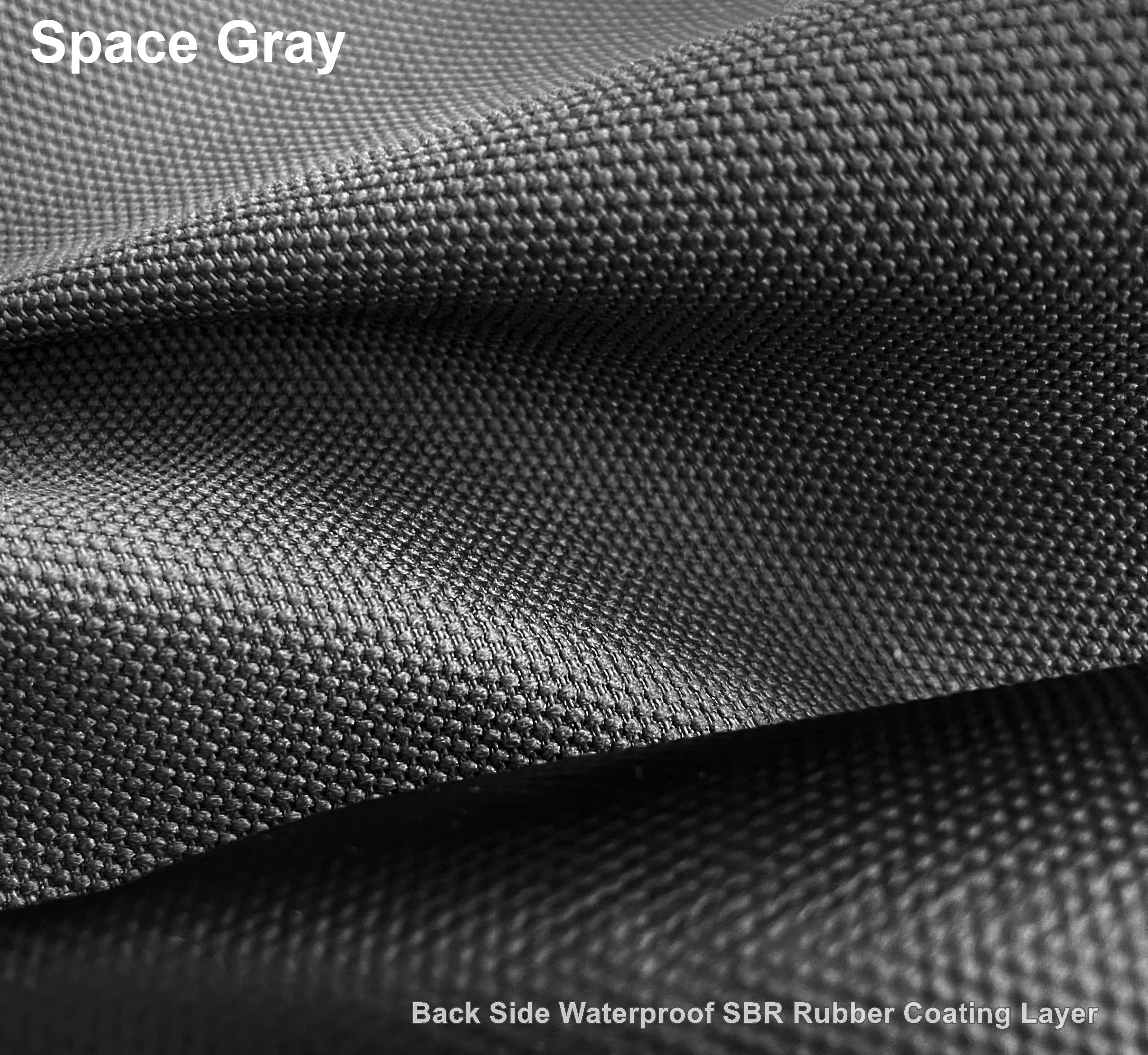 Dogbed4Less Memory Foam Platform Dog Bed, Crate Mattress With Waterproof Removable Cover Large 42X28X3 Space Gray