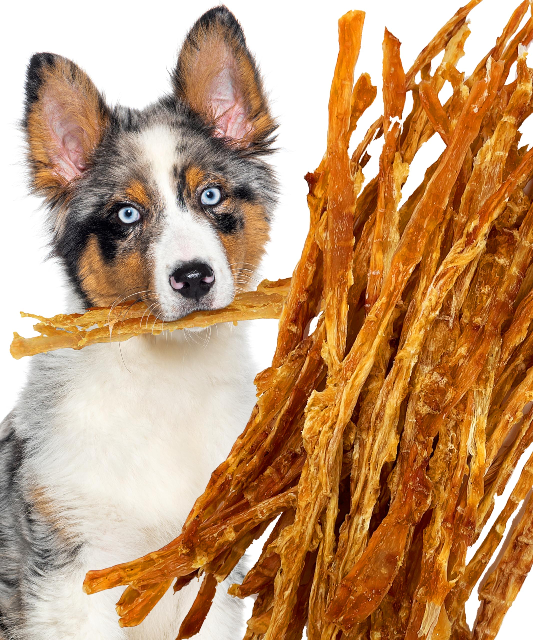 Lively Tails Turkey Tendons for Dogs Made in USA with 100% Turkey and No Glycerin, Healthy Jerky Dog Treats for Medium and Small
