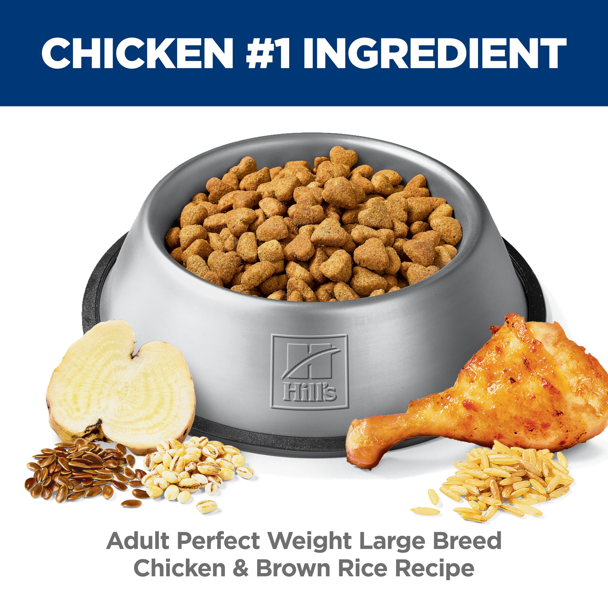Hills Science Diet Perfect Weight Large Breed Adult Dry Dog Food 1-5, Quality Protein for Weight Management Support, Chicken Re