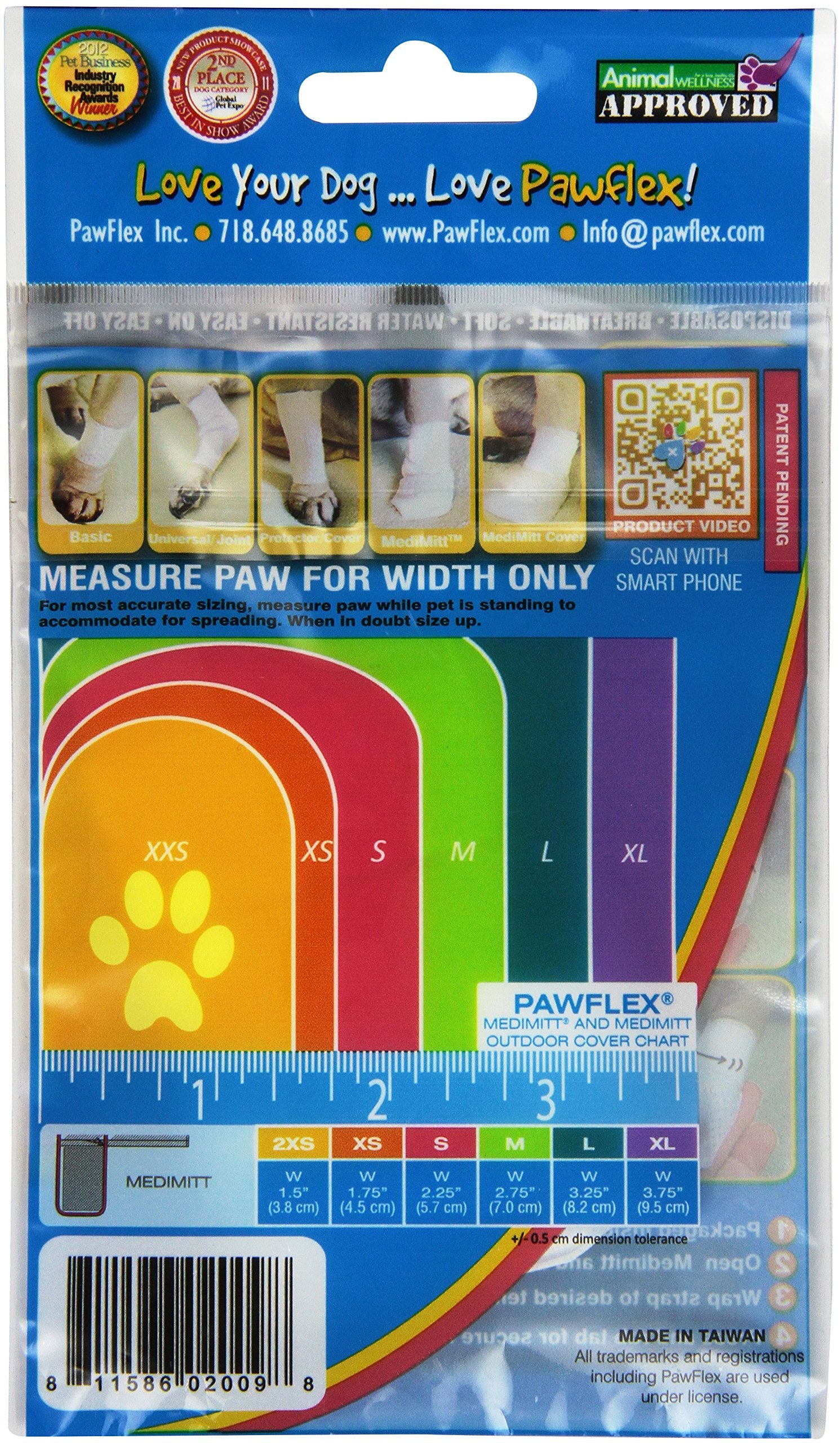 Pawflex Bandages Medimitt Bandages for Pets (Pack of 4) Small
