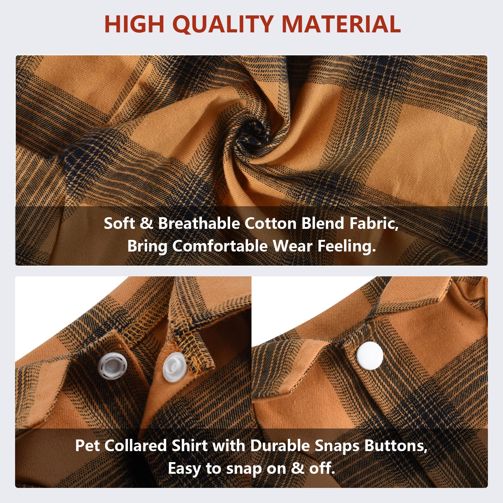 Koneseve Dog Shirt Plaid Dog Clothes For Medium Large Dogs Boy Girl Soft Pet T-Shirts Breathable Outfit Adorable Costume Grid Clothing Birthday Thanksgiving Christmas Sweater Apparel ( Yellow; 4Xl )