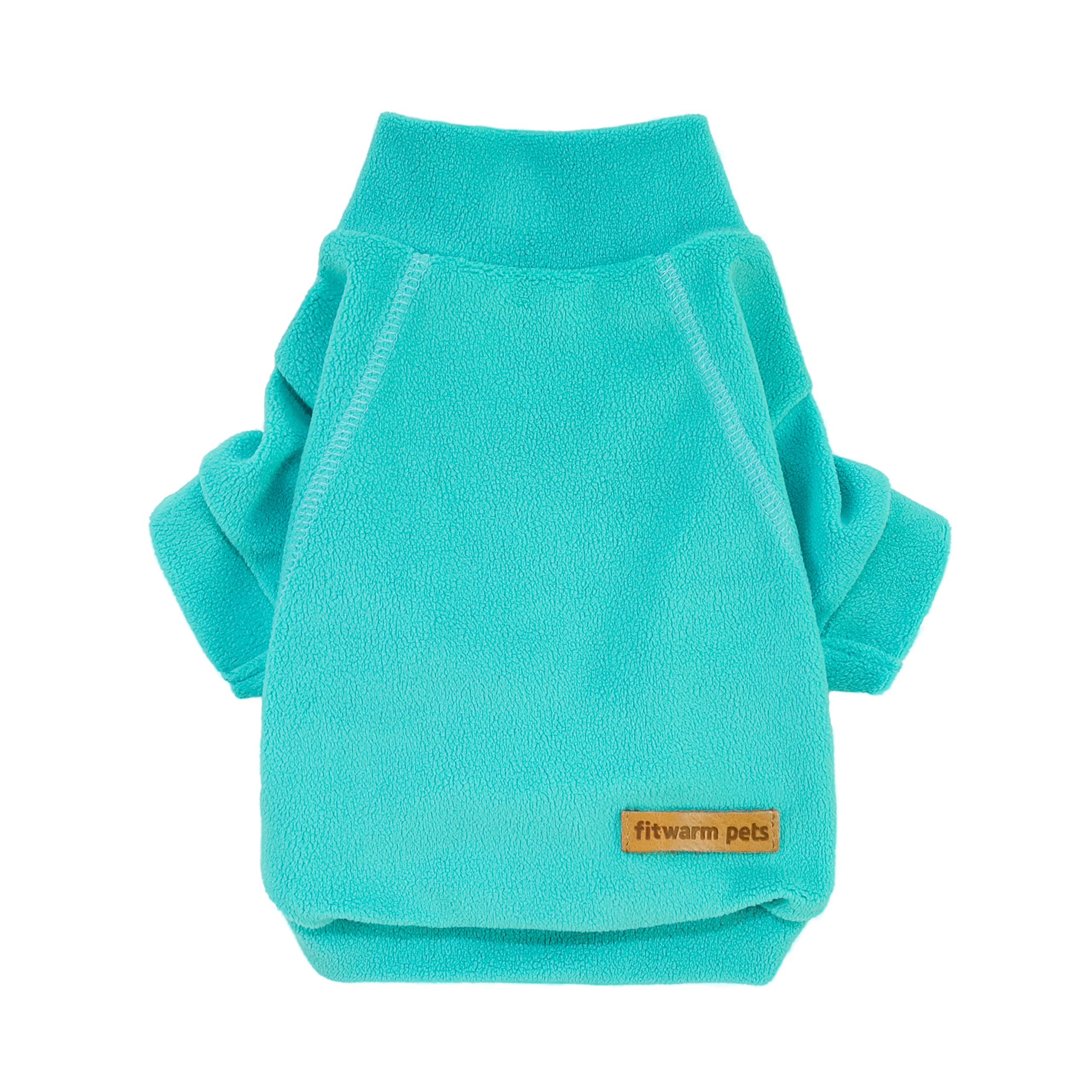 Fitwarm 3 Pack Fleece Dog Sweater, Turtleneck Dog Sweatshirt, Dog Winter Clothes For Small Dogs Boy Girl, Pet Pullover Jumper, Cat Apparel, Dark Green, Teal Green, Bean Green, Xxl