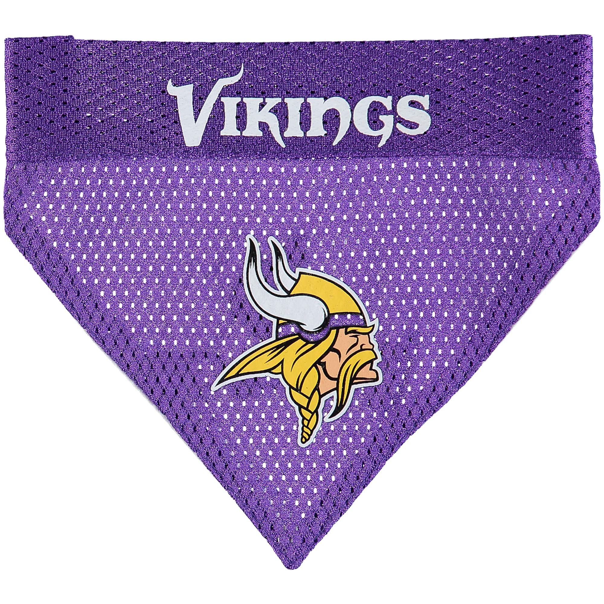 Pets First NFL DOG BANDANA - MINNESOTA VIKINGS REVERSIBLE PET BANDANA. 2 Sided Sports Bandana with a PREMIUM Embroidery TEAM LOG
