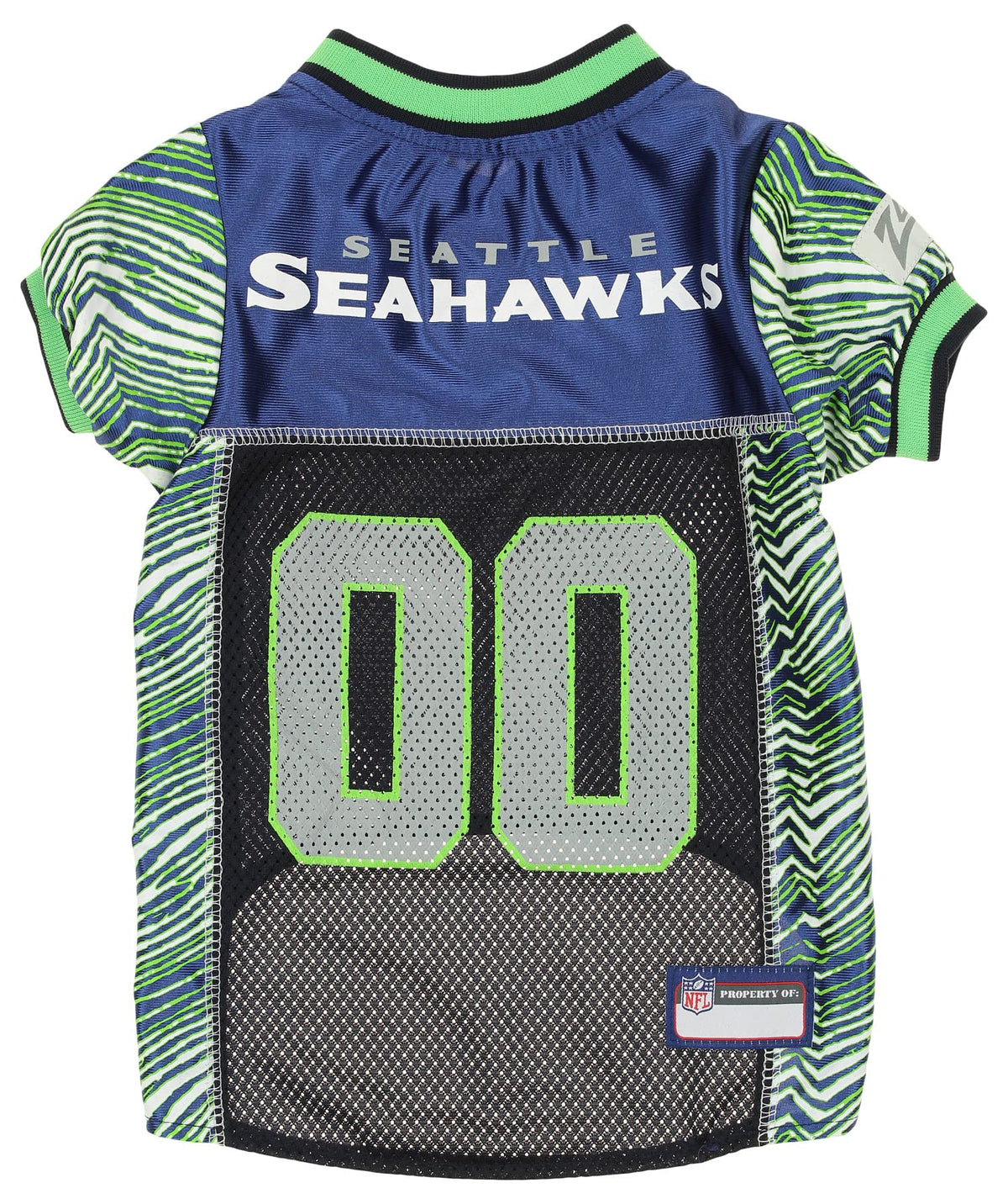 Zubaz Nfl Team Pet Jersey For Dogs, Seattle Seahawks, Small