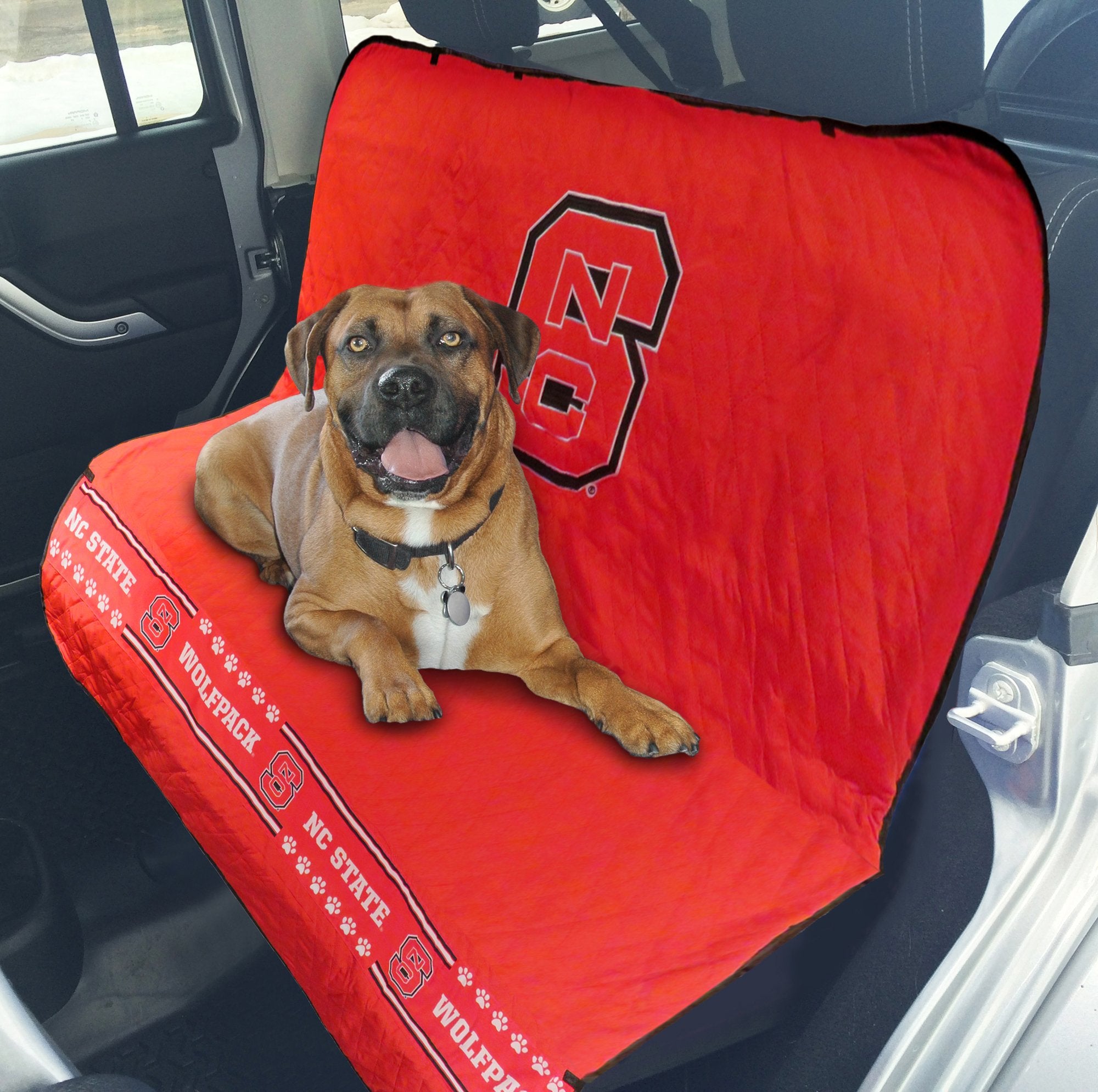 Pets First Collegiate North Carolina State Wolfpack Pet Car Seat Cover