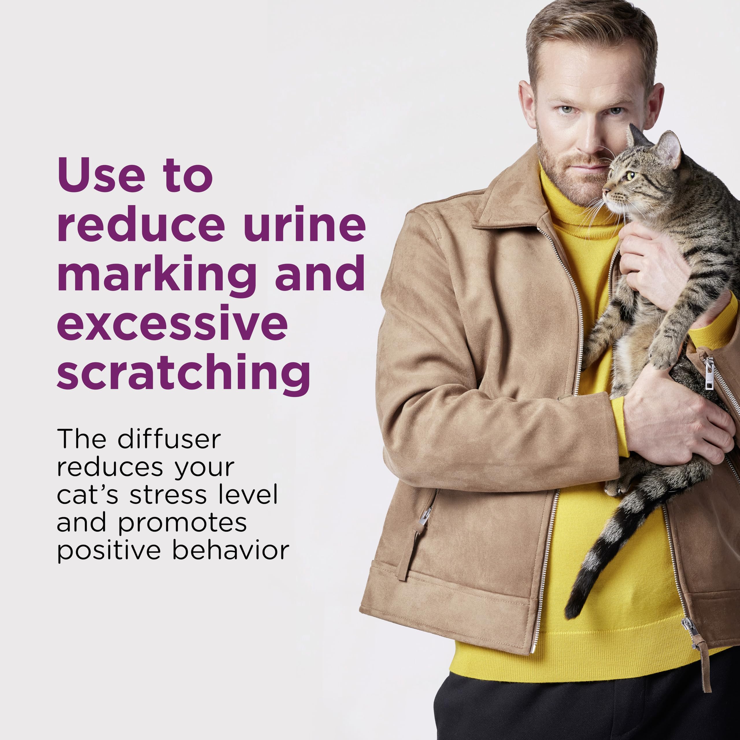 Comfort Zone 3 Pack Cat Calming Diffuser Refills; 30-Day Refills; Pheromones Help Cat Anxiety