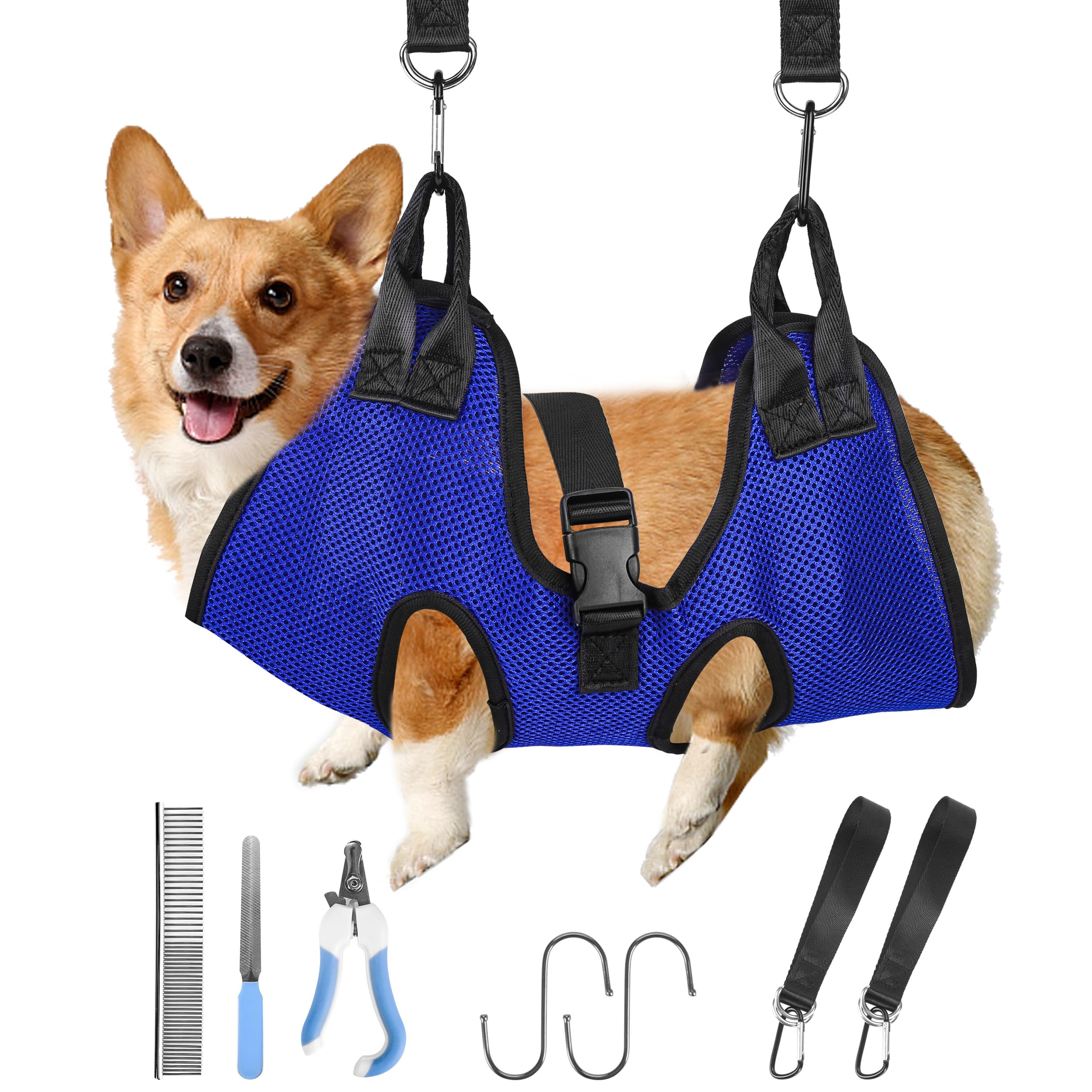 Patiencet Dog Grooming Hammock, Pet Grooming Hammock For Cats & Dogs, Dog Holder For Nail Trimming, Cat Sling For Nail Trimming 