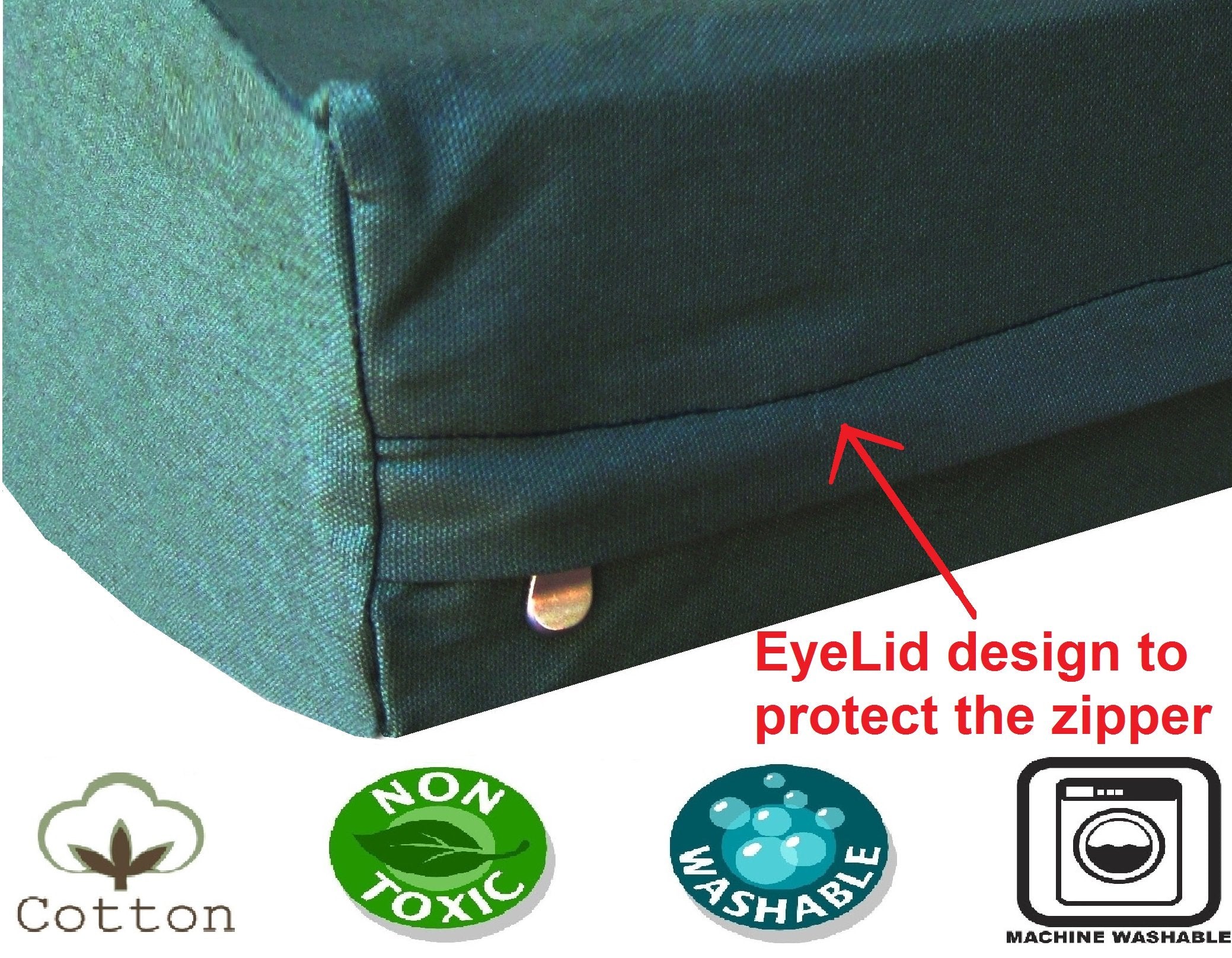 Dogbed4Less Large Memory Foam Dog Bed Pillow With Orthopedic Comfort, Waterproof Liner And Durable Pet Bed Canvas Cover 41X27 In