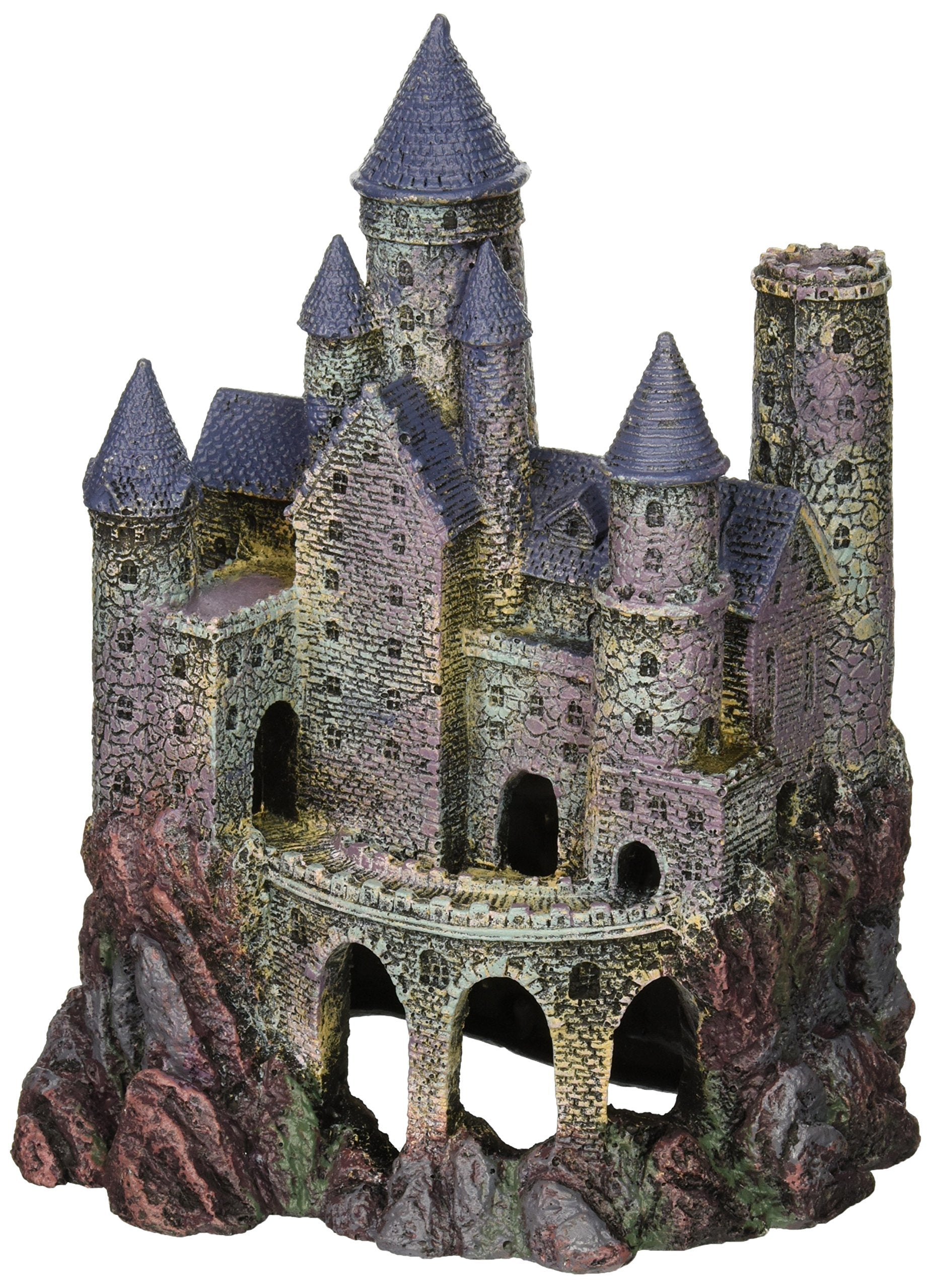 Penn-Plax Age-Of-Magic Wizard’S Castle Aquarium Décor – Resin For Freshwater And Saltwater Fish Tanks – Large (Rrw8)
