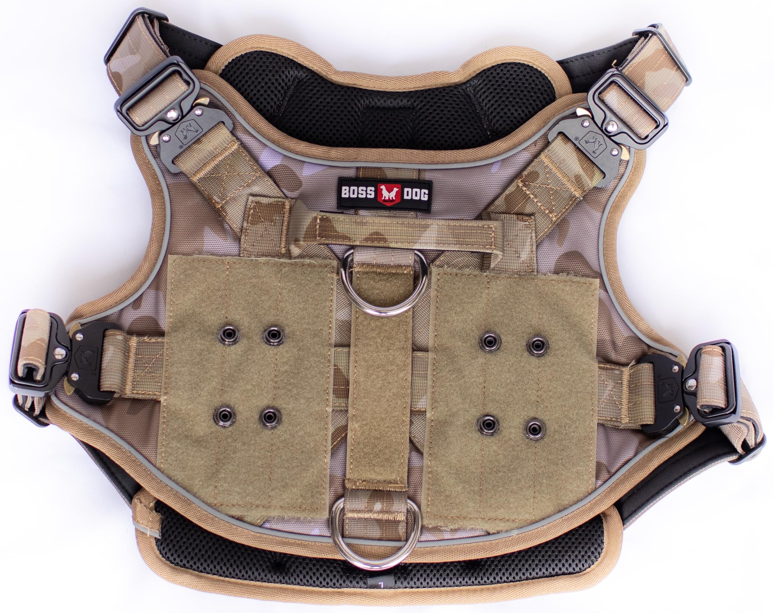 Boss Dog Tactical Harness, Camo, Medium