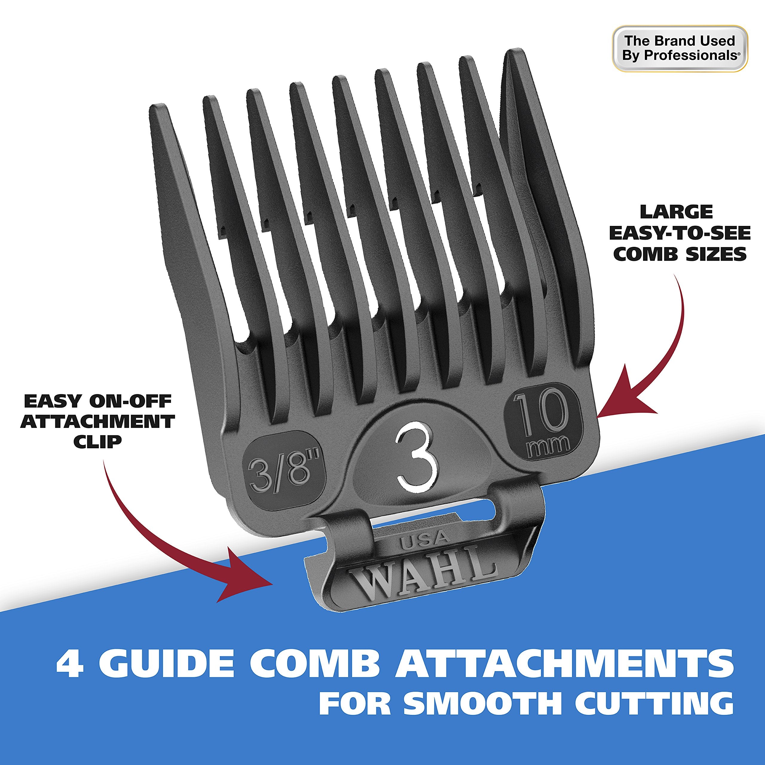 Wahl Usa Deluxe Pro Series Cordless Lithium Ion Clipper Kit For Dog Grooming At Home With Heavy Duty Motor, Self-Sharpening Blad