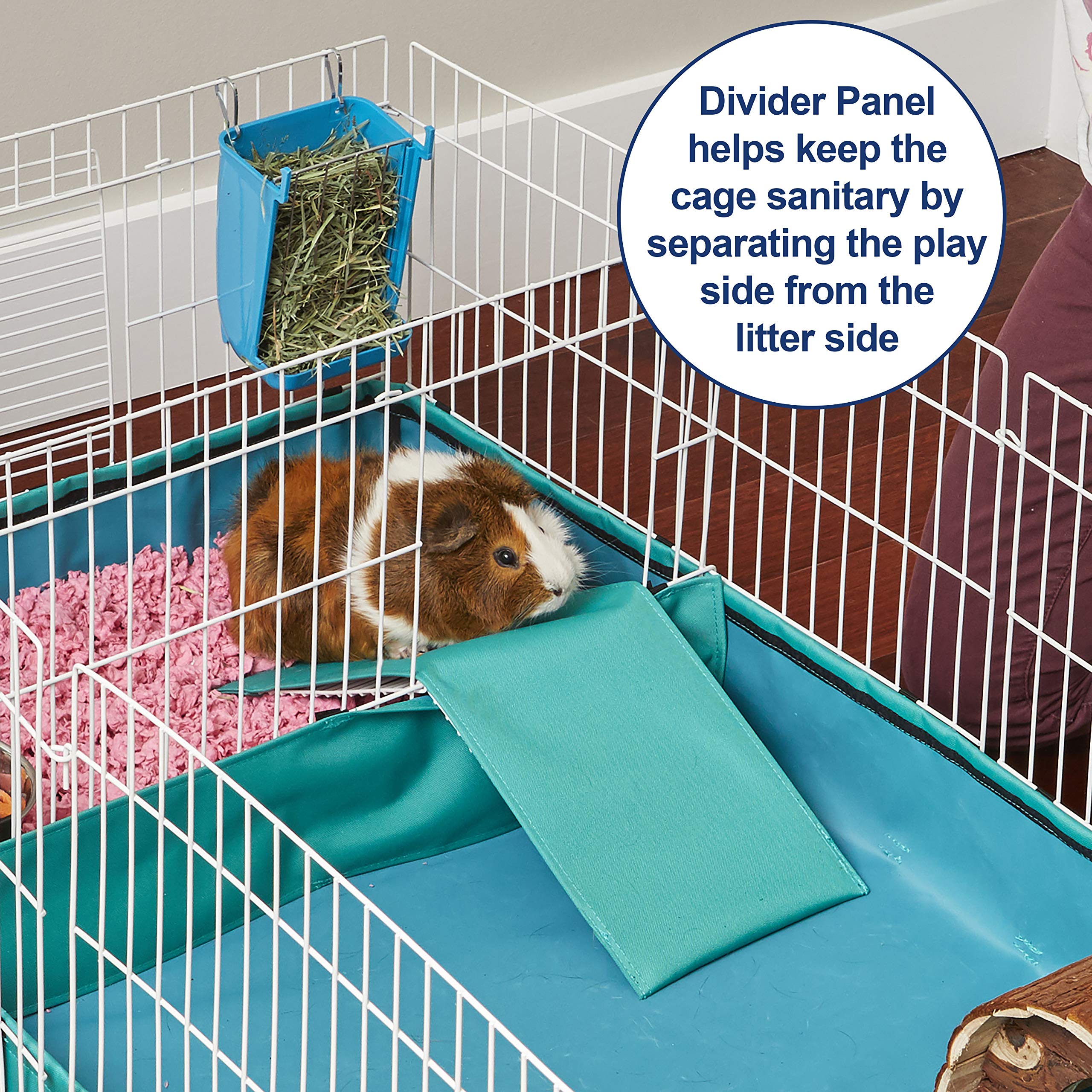 Midwest Homes For Pets Guinea Habitat Plus Guinea Pig Cage By Midwest W/ Top Panel, 47L X 24W X 14H Inches