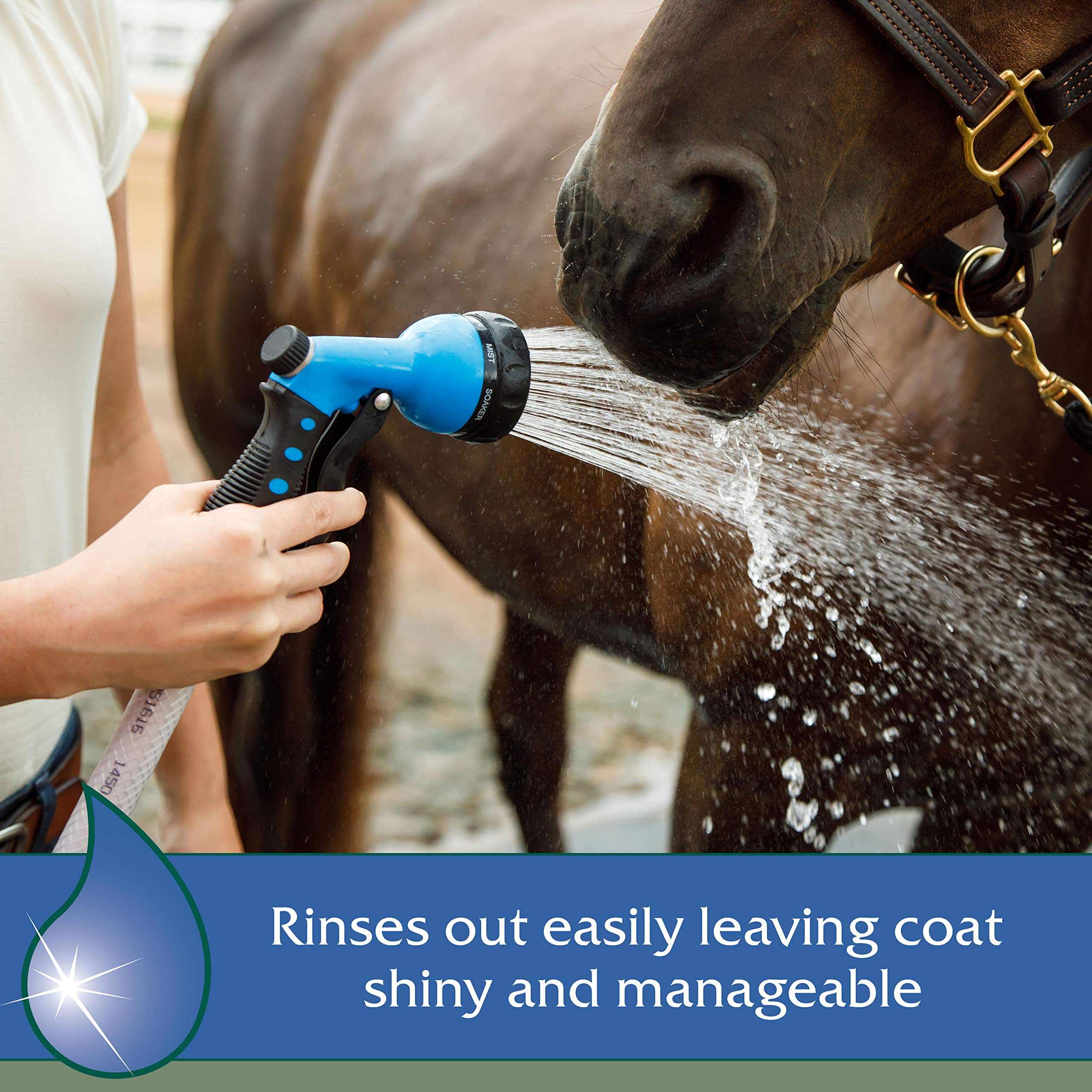 Farnam Vetrolin Bath Ultra-Hydrating Shampoo for Horses and Dogs, 64 Ounces