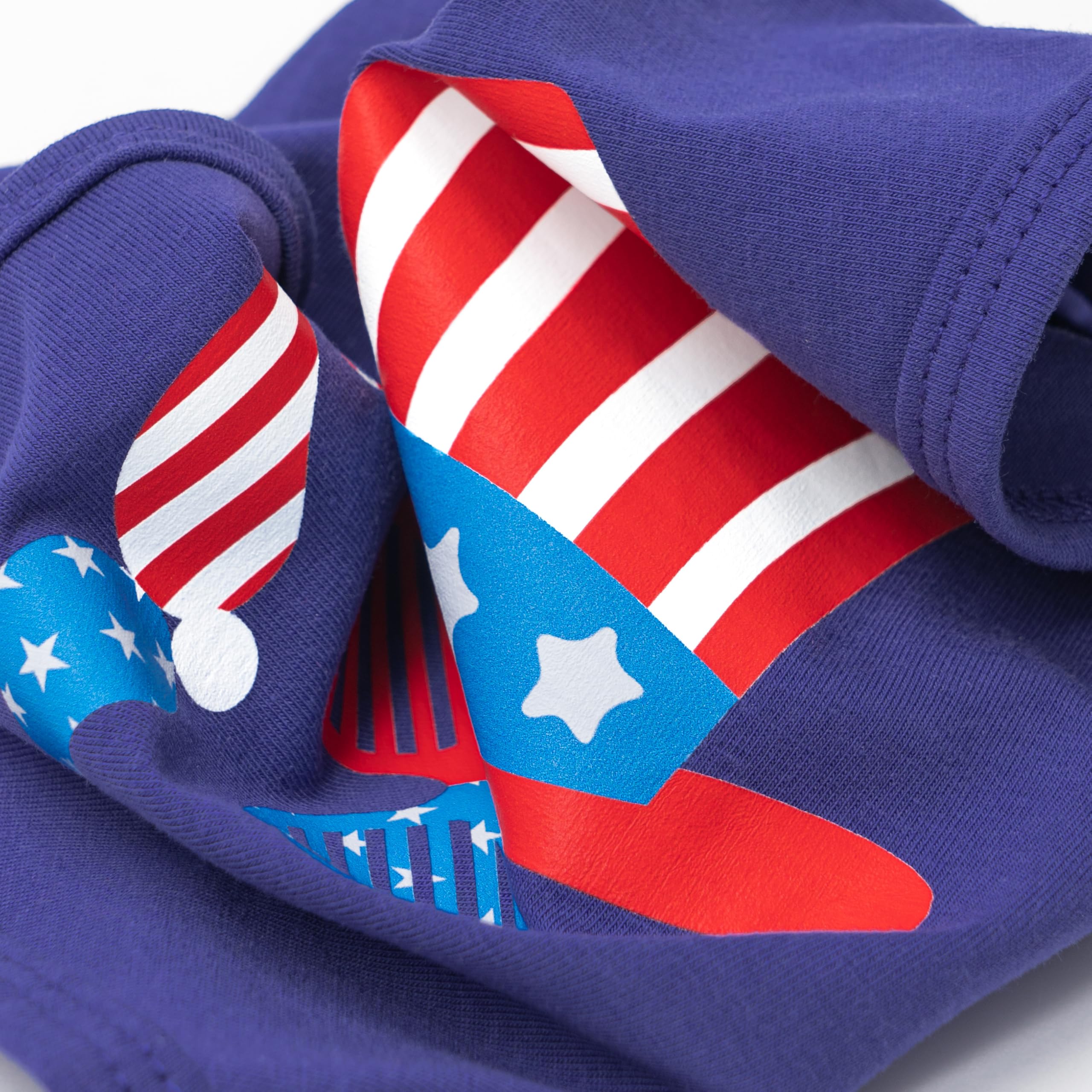 Fitwarm Patriotic Funny Dog Shirt, 4Th Of July Outfit For Small Dogs Boy Girl, Festive Pet Clothes, Red, White, Blue, Small