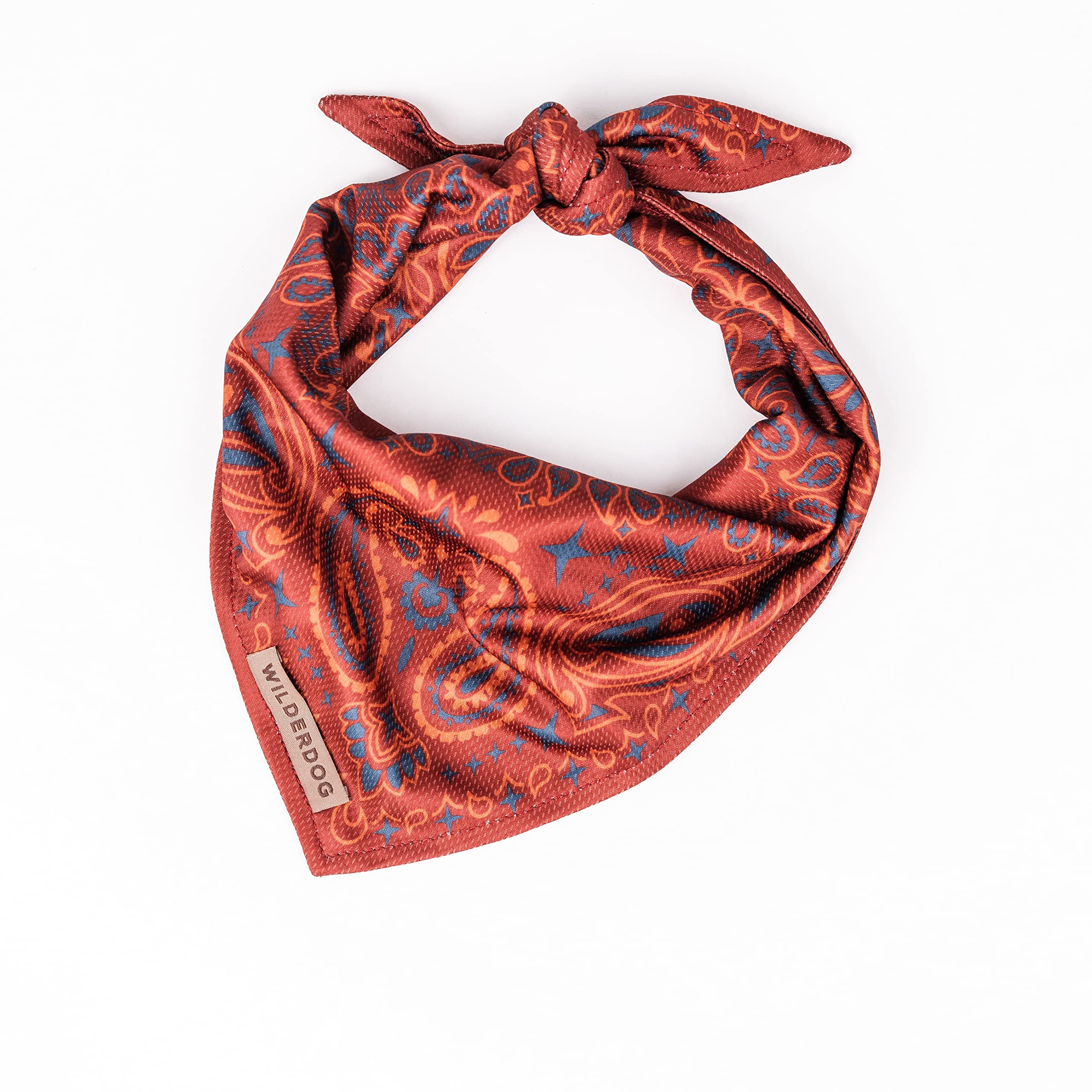 Wilderdog Dog Bandana with Lightweight Quick Drying Poly-Blend Mesh Material in Rodeo