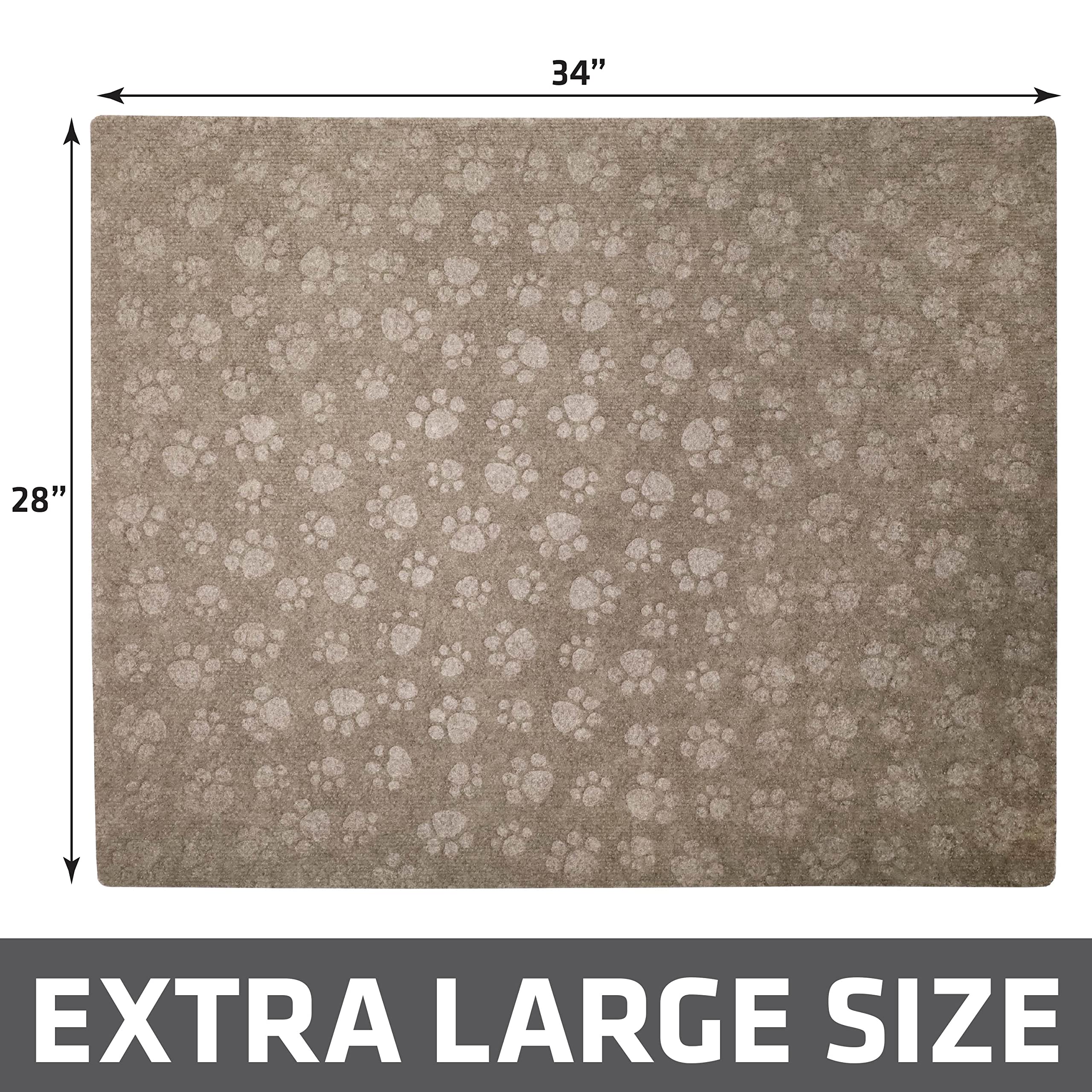 Drymate Premium Cat Litter Trapping Mat (Debossed Paw), Traps Mess From Box, Protects Floors, Urine-Proof, Machine Washable, Soft On Kitty Paws, Absorbent, Waterproof (Usa Made, Recycled Content)