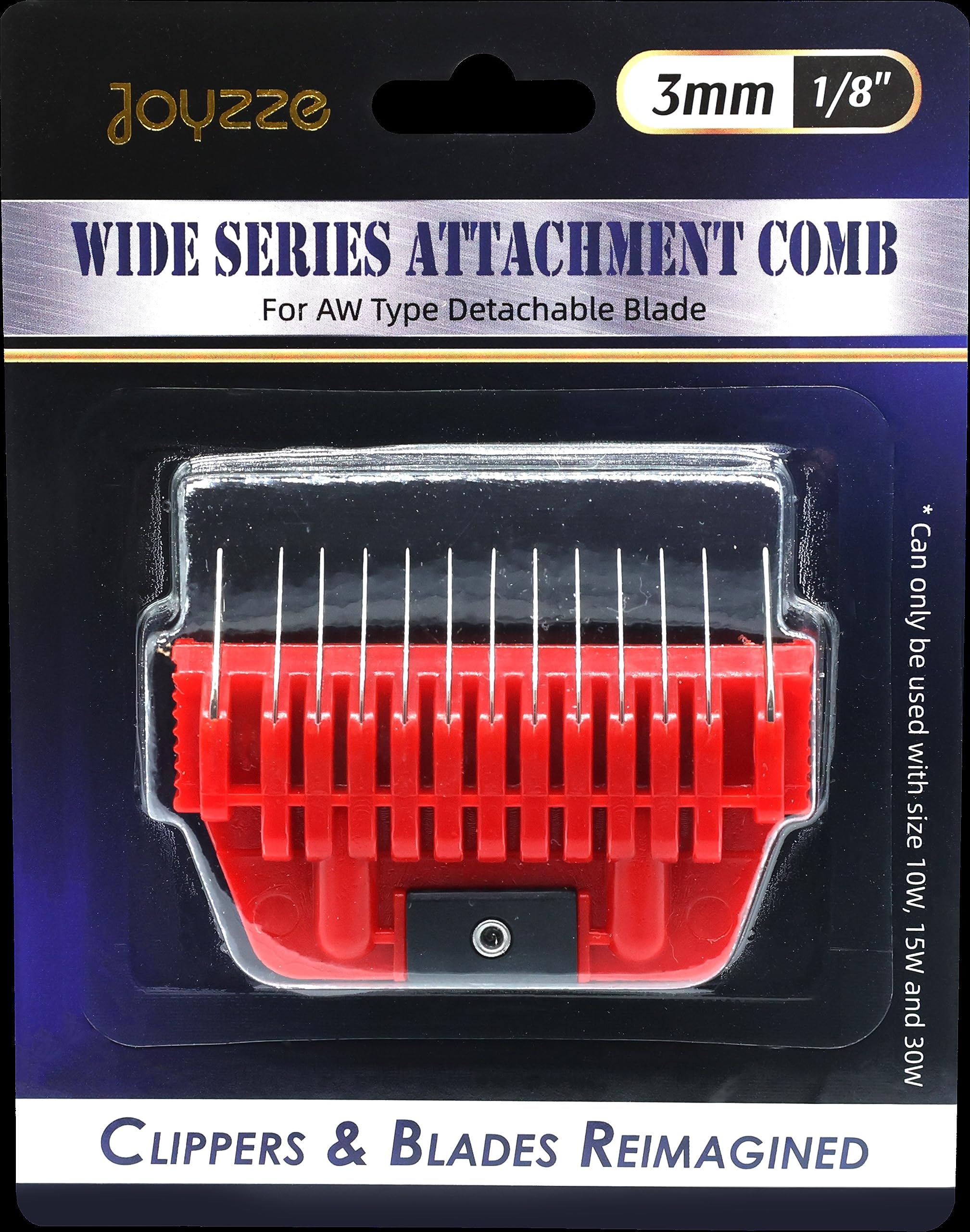 Joyzze A Series Wide Metal Comb For Smooth Coat, Professional Dog Grooming Blades, Durable And Precise, Compatible With A Series