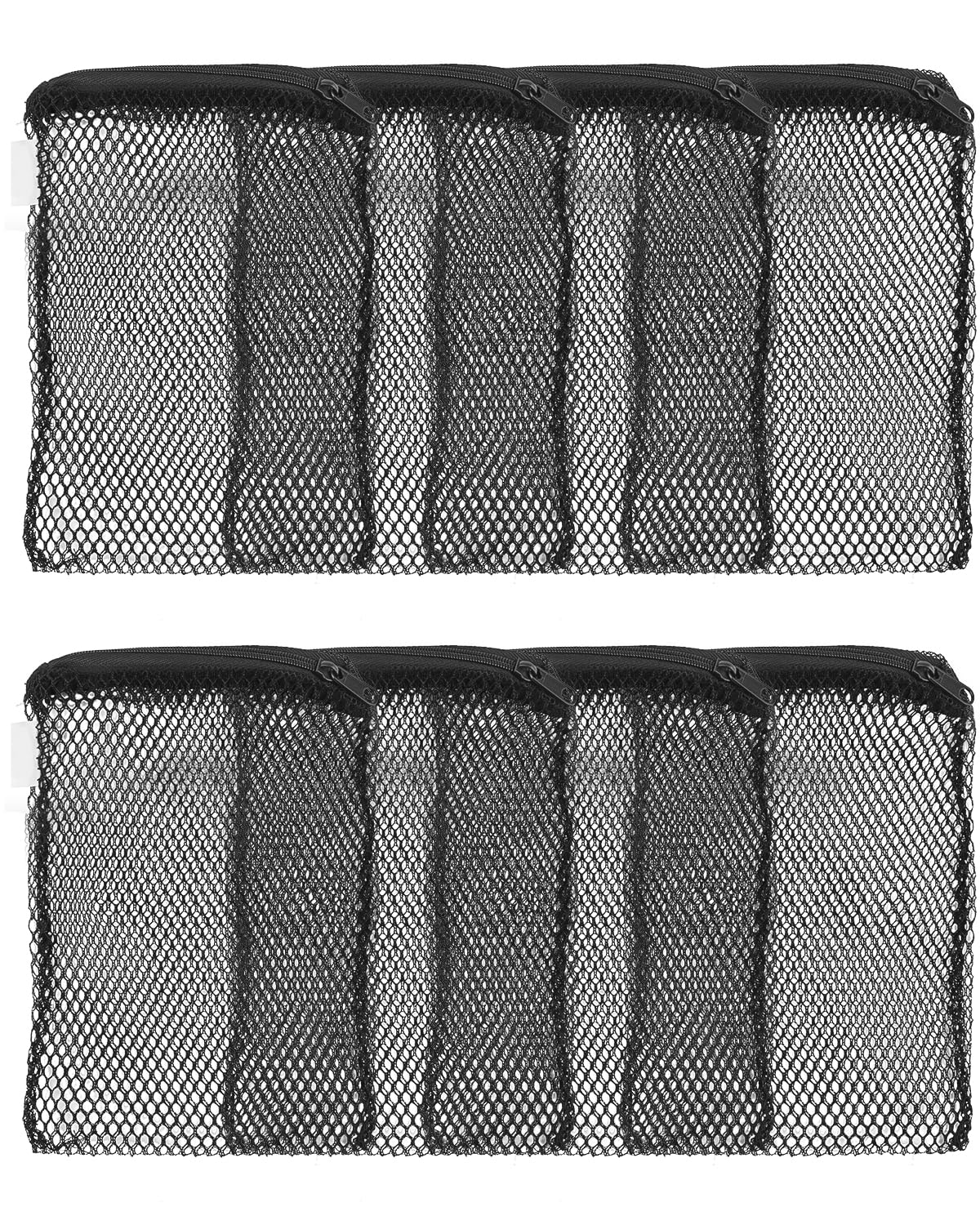 Pawfly 8 Pcs Aquarium Filter Media Bags, Fish Tank Coarse Mesh Bag with Plastic Zipper Soft Aquarium Mesh Bag for Activated Carb