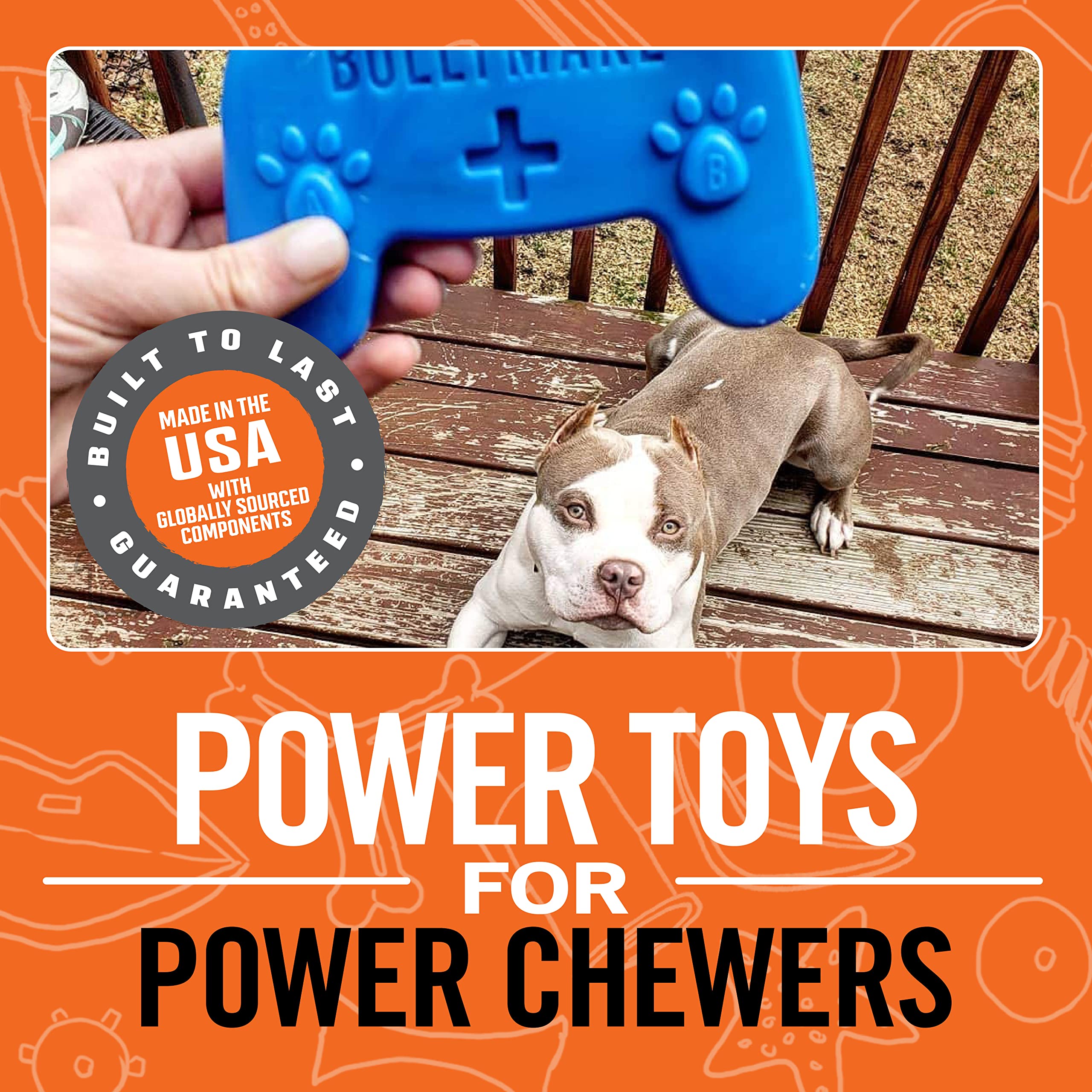 Bullymake - Controller - Nylon Chew Toy - Made In Usa - For Aggressive Chewers