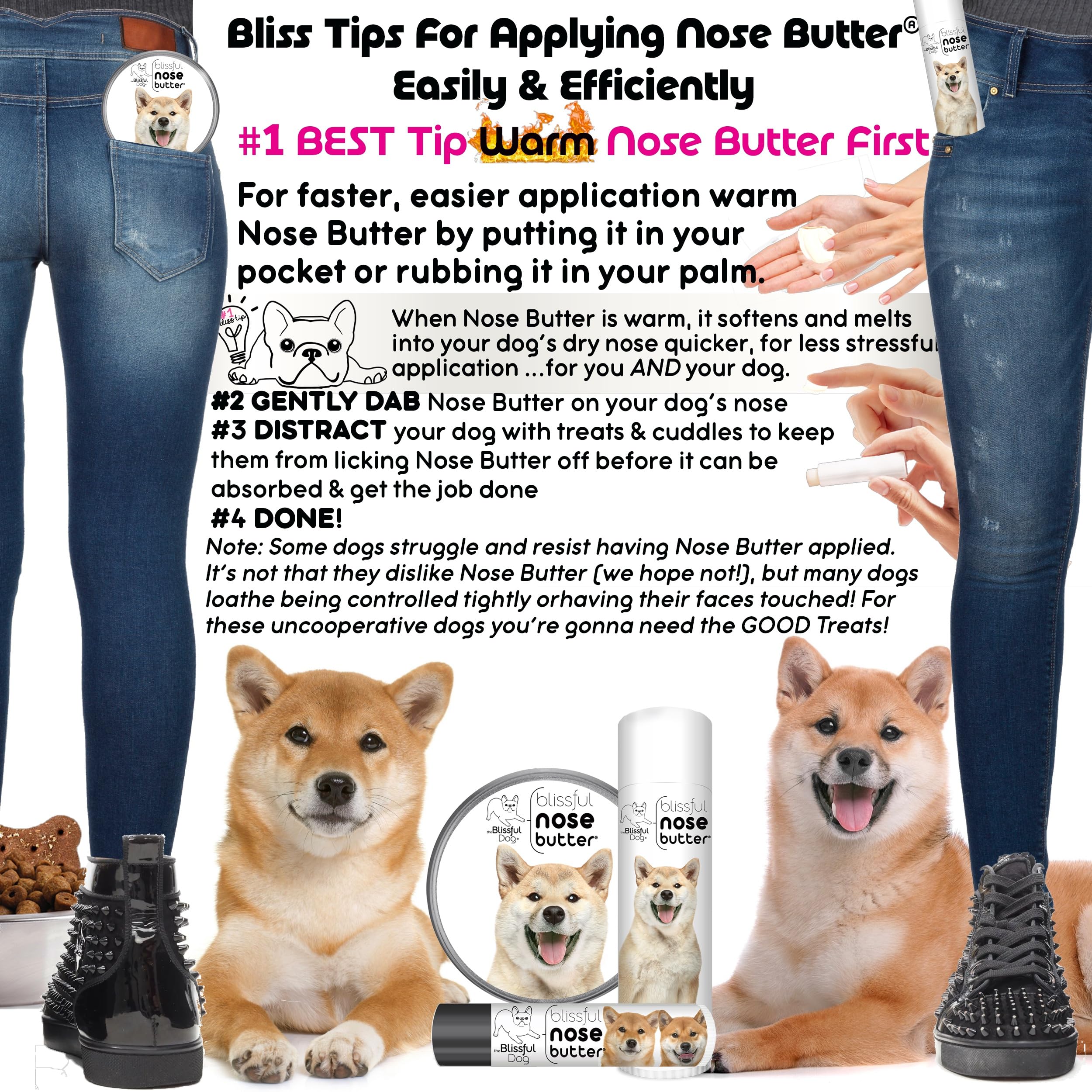 The Blissful Dog Shiba Inu Unscented Nose Butter, 0.15-Ounce