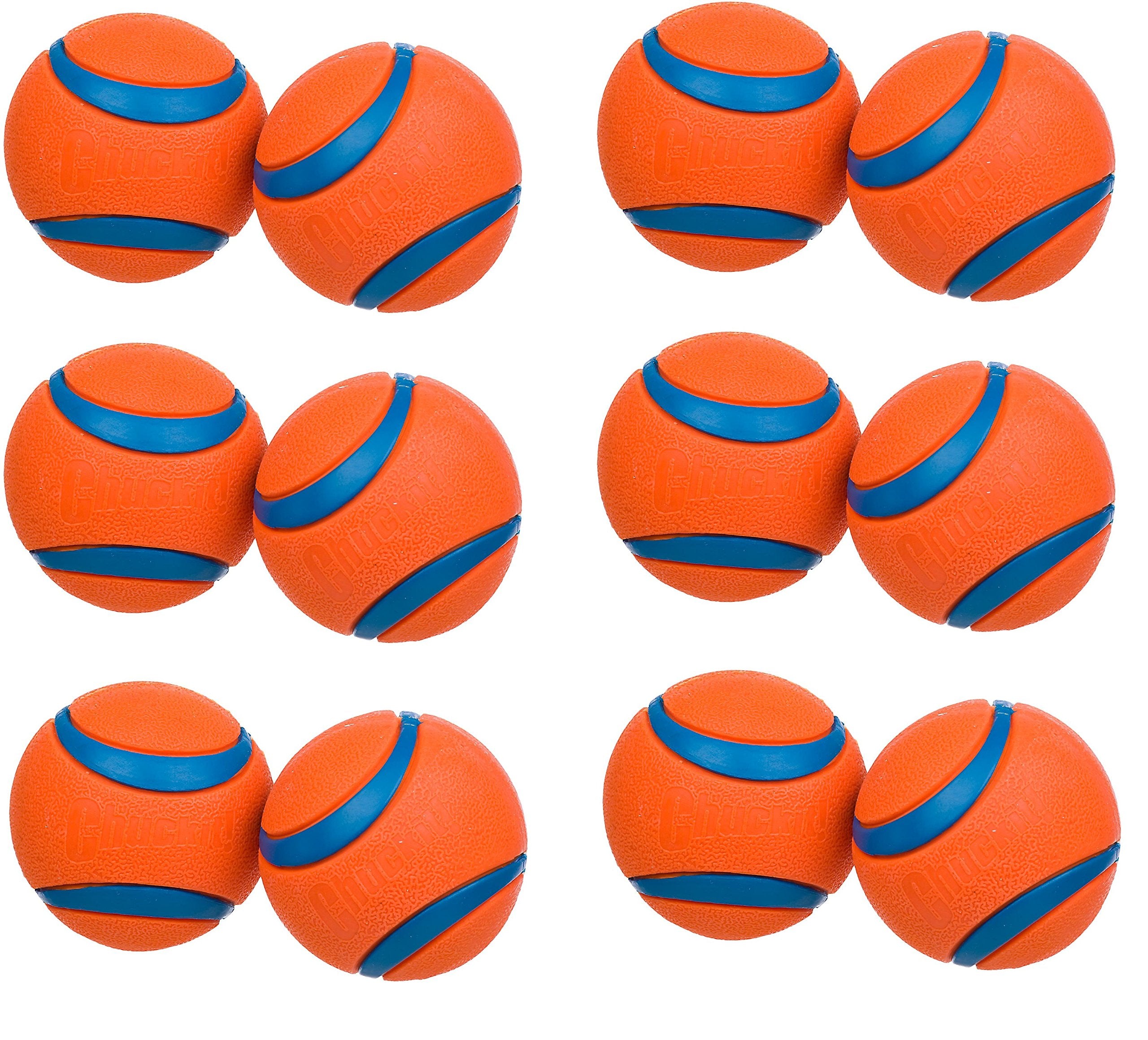 (6 Pack) Chuckit Medium Ultra Balls 2.5-Inch (Each Pack Contains 2 Balls / 12 Balls Total)