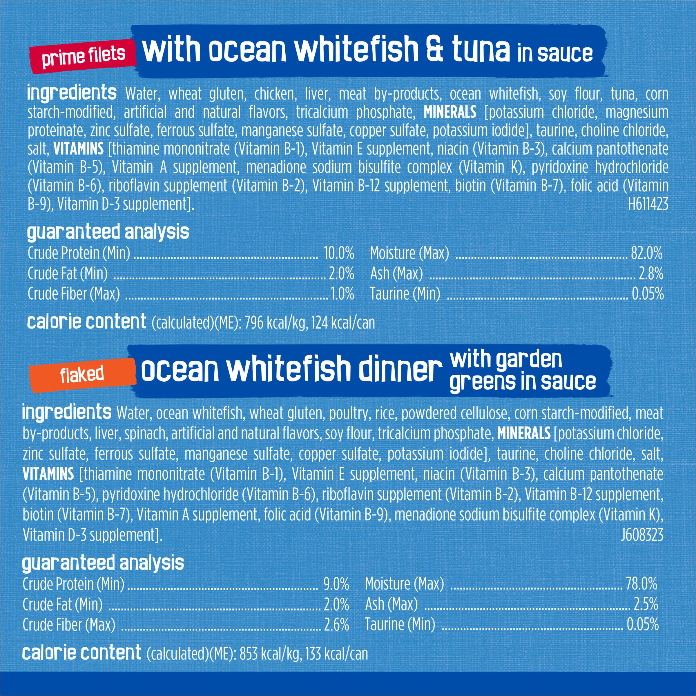 Friskies Wet Cat Food Variety Pack, Oceans Delight, 5.5 oz Cans (Pack of 40) - Flaked & Prime Filets