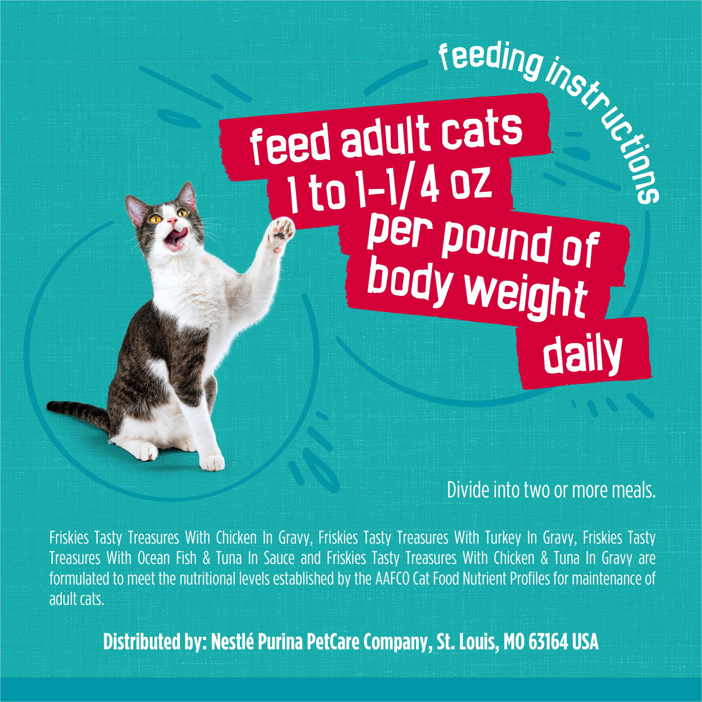 Purina Friskies Wet Cat Food Variety Pack, Tasty Treasures Prime Filets (With Chicken and Tuna, With Chicken, and With Ocean Fis