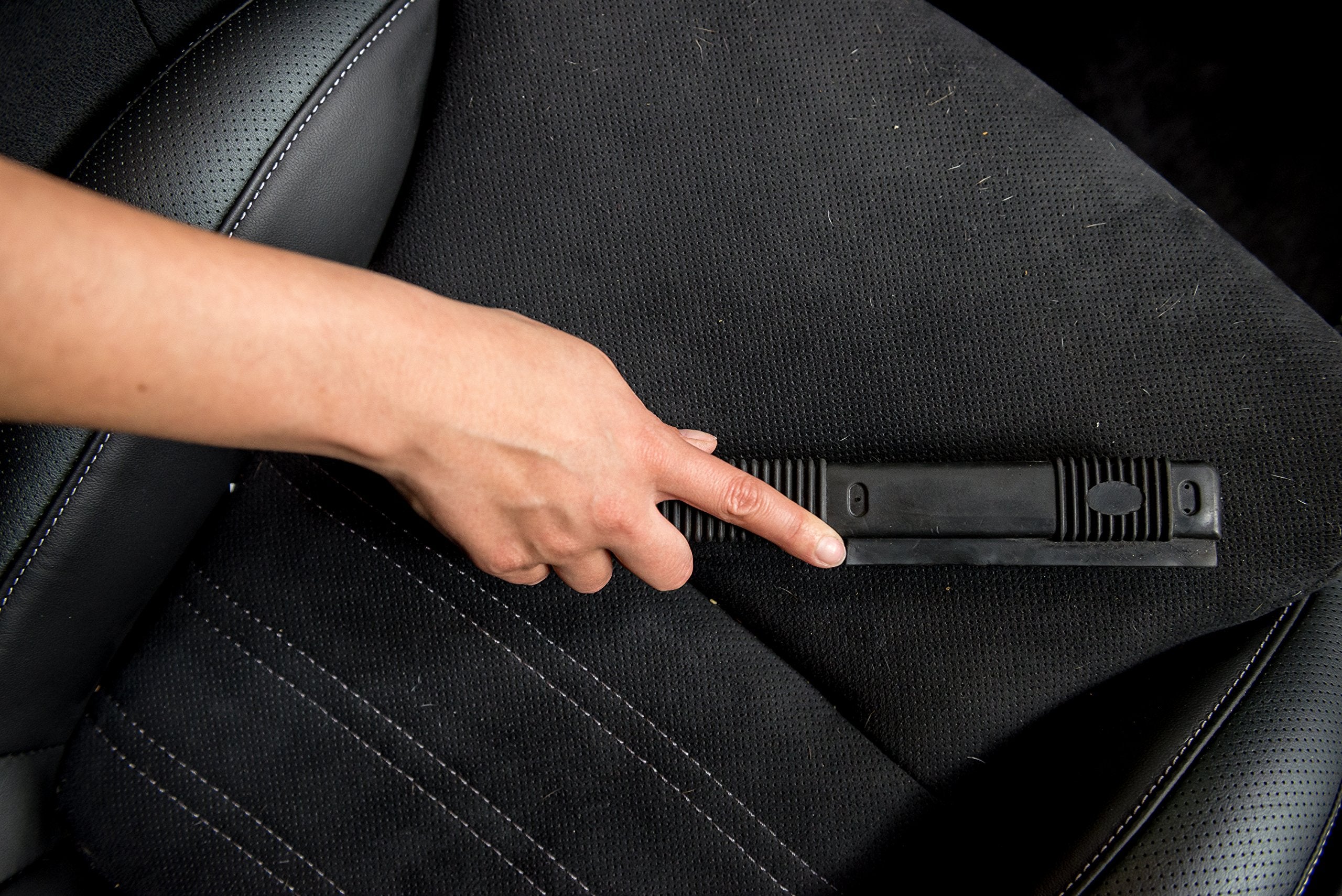 Chemical Guys Acc_S06 Professional Rubber Pet Hair Removal Brush, (Great For Cars, Trucks, Suvs, Rvs, On-The-Go, Home, Furniture, & More) Black