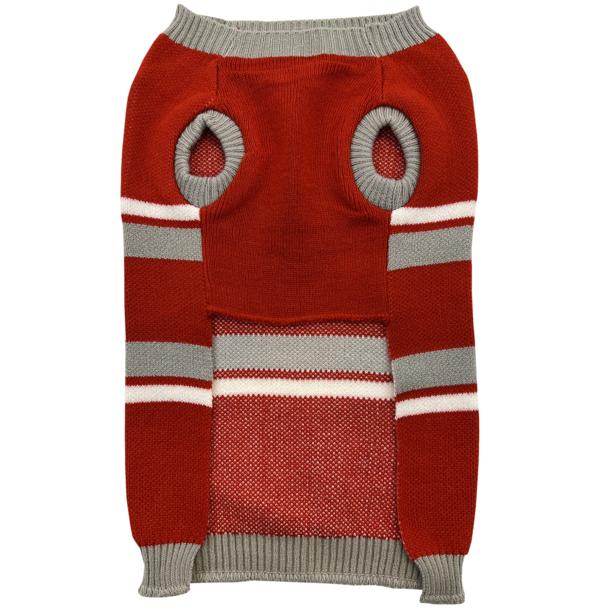 Pets First NCAA Ohio State Buckeyes Dog Sweater, Size Small. Warm and Cozy Knit Pet Sweater with NCAA Team Logo, Best Puppy Swea