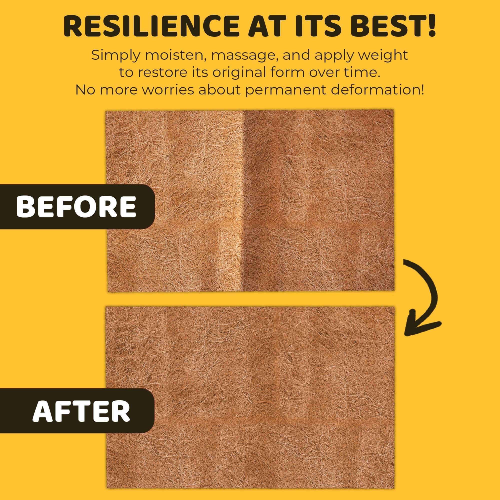 Sungrow Coco Fiber Hermit Crab & Reptile Carpet, Gecko Terrarium Liner, And Floor Bedding Substrate & Supplies, Climbing Wall Carpet & Mat For Hermit Crabs, 10' X 13', 1 Piece Per Pack