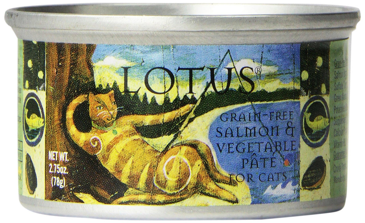Lotus Salmon Canned Cat Food, 24 X 2.75 Oz