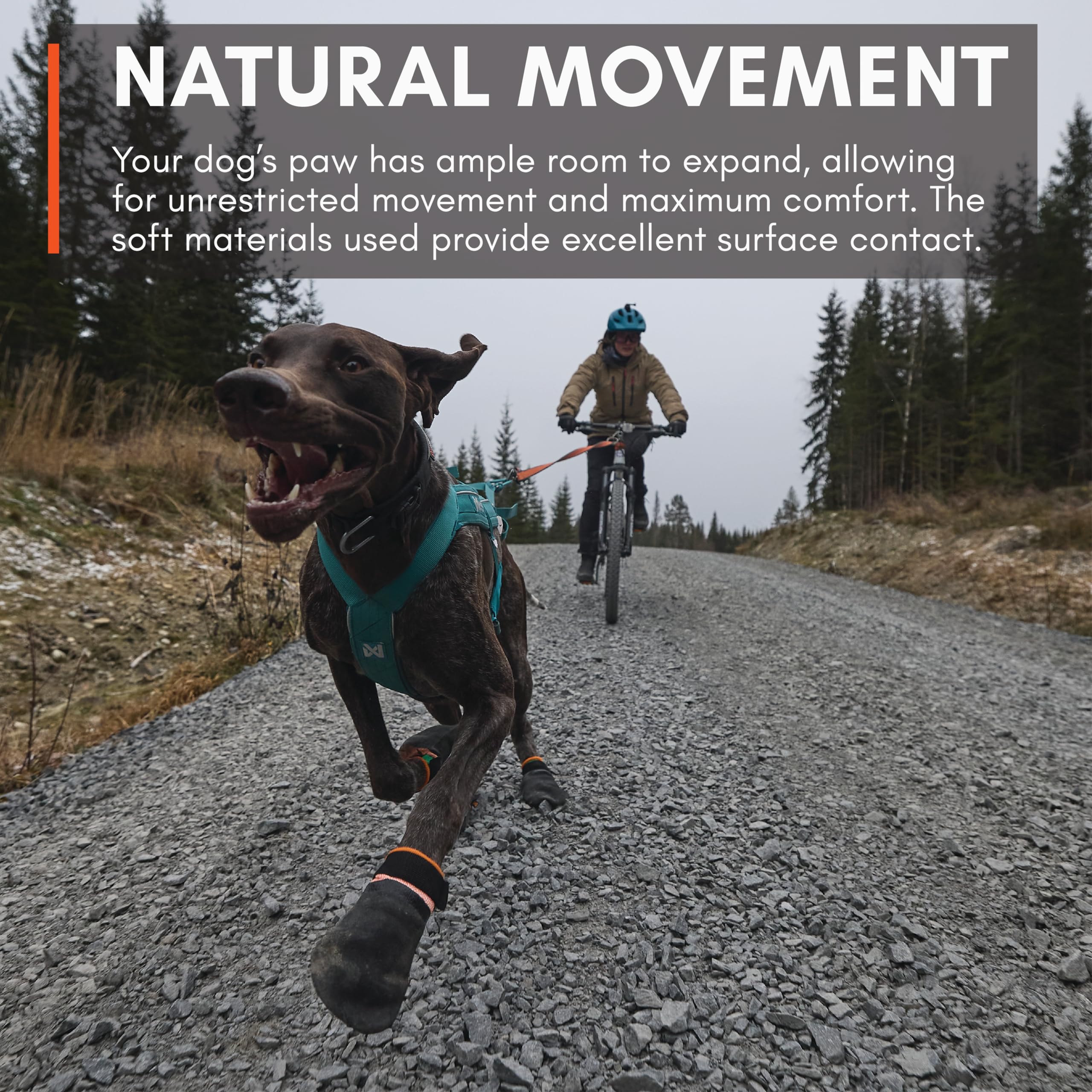 Non-Stop Dogwear Protector Booties, 4-Pack Of Dog Booties For Hot Pavement And Rough Surfaces With Anti-Slip, Waterproof And Com